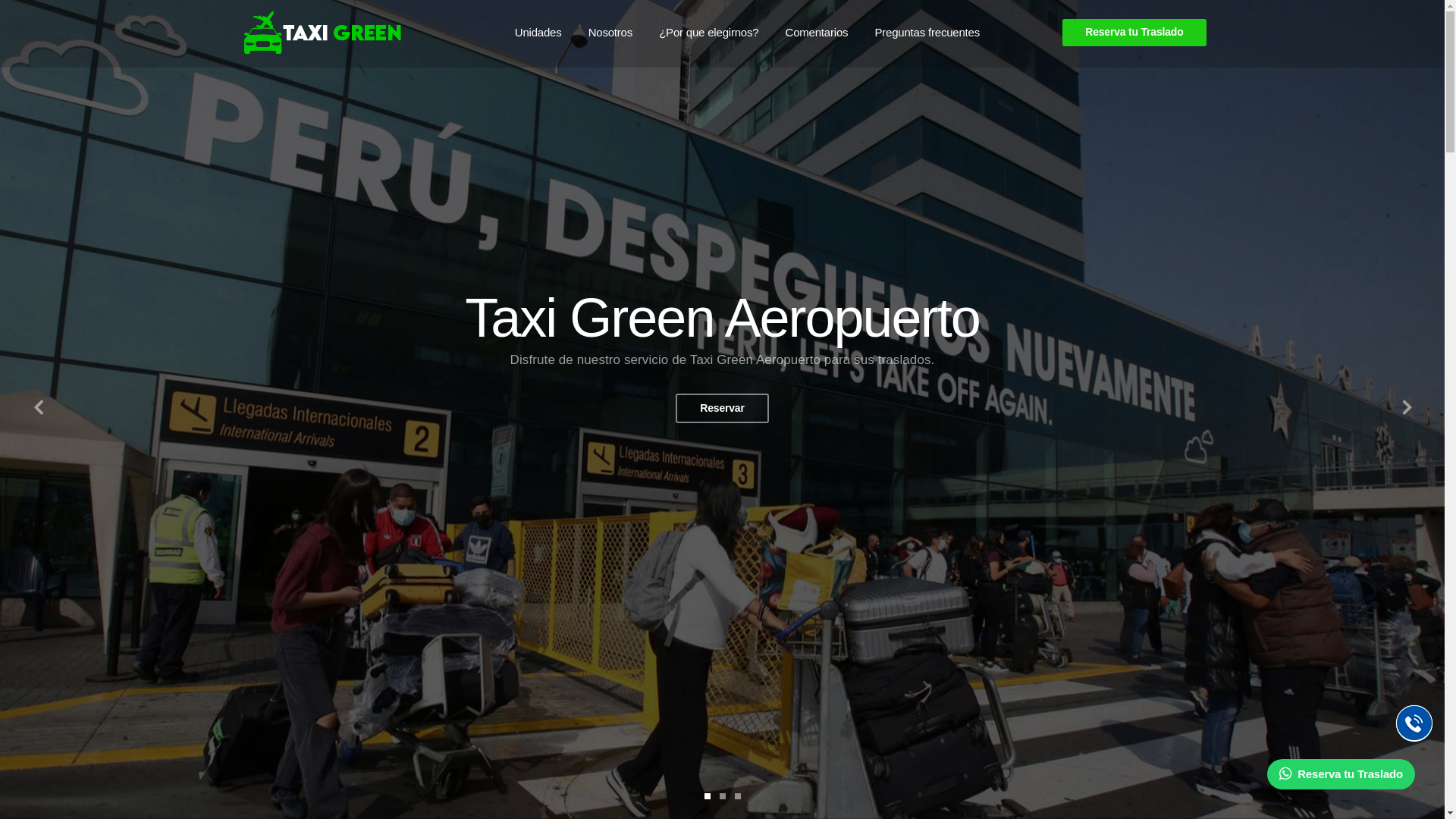 website screenshot of https://taxigreensatelital.click/