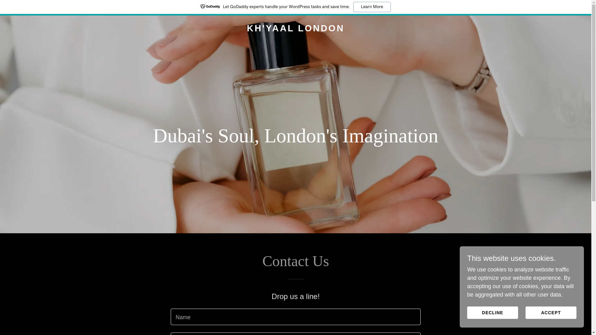 website screenshot of https://khayaallondon.com/