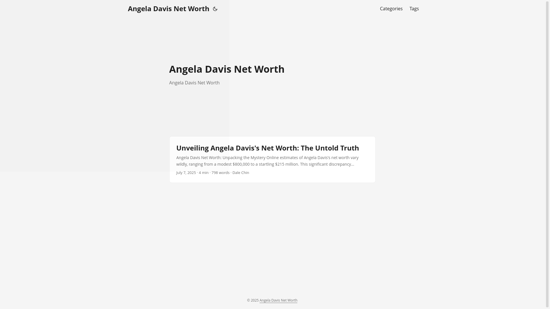website screenshot of https://angela-davis-net-worth.pages.dev/