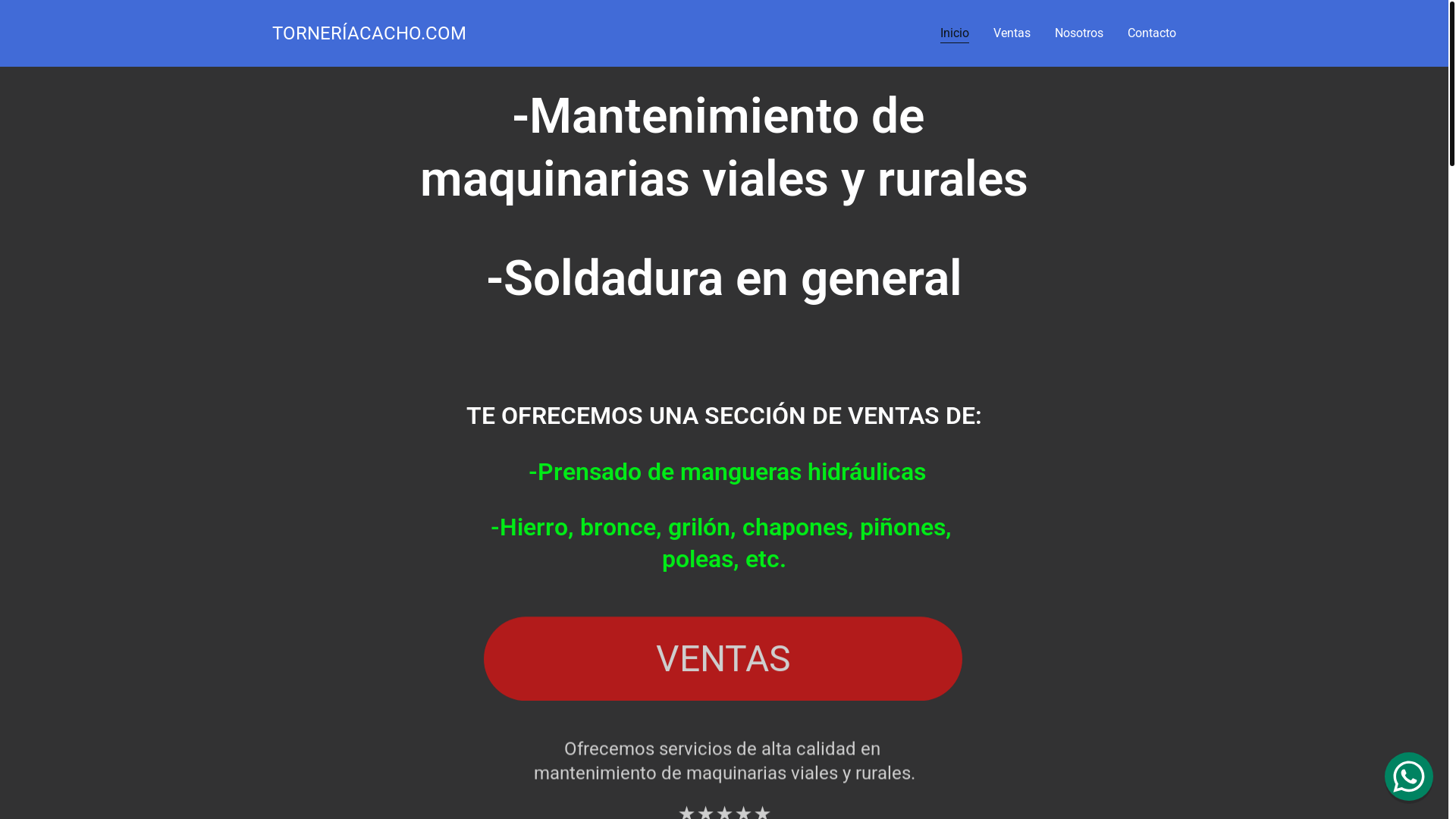 website screenshot of https://xn--torneracacho-xfb.com/