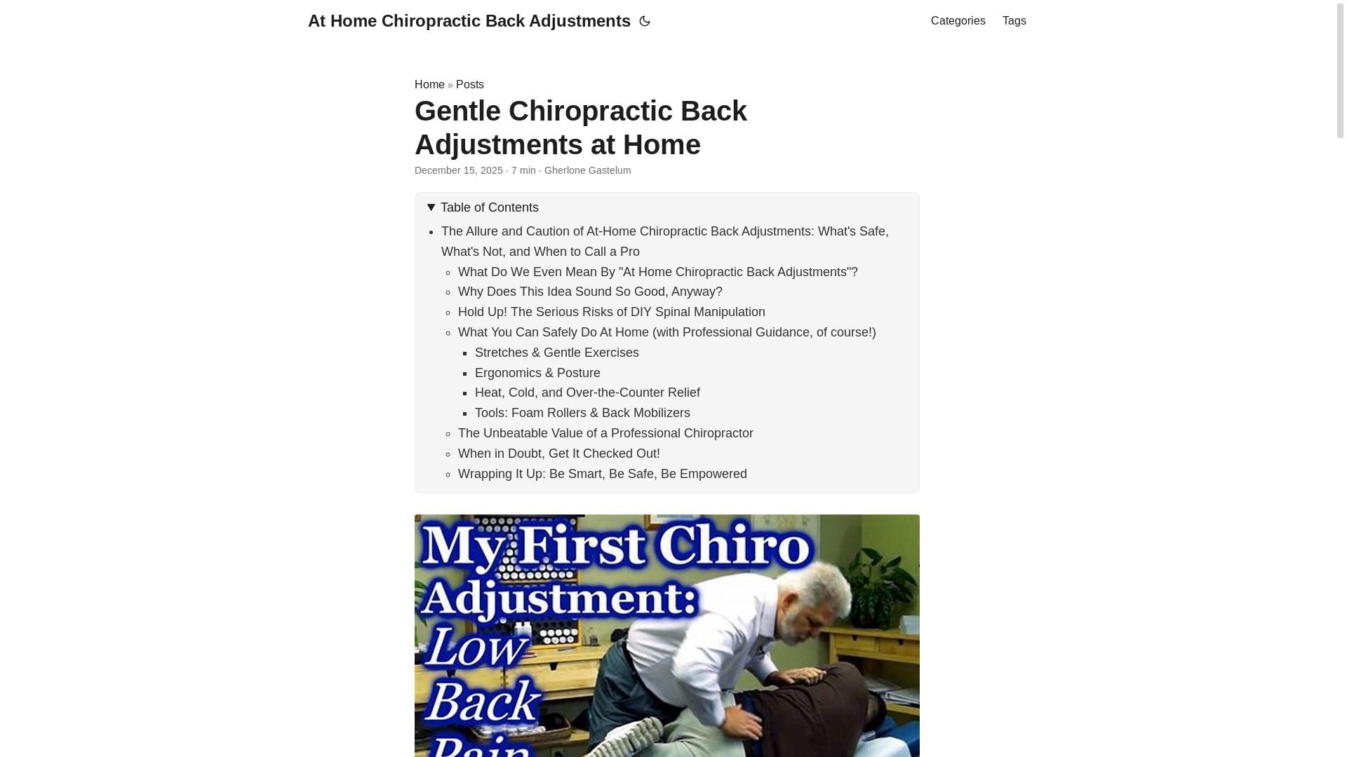 website screenshot of https://athomechiropracticbackadjustments.pages.dev/