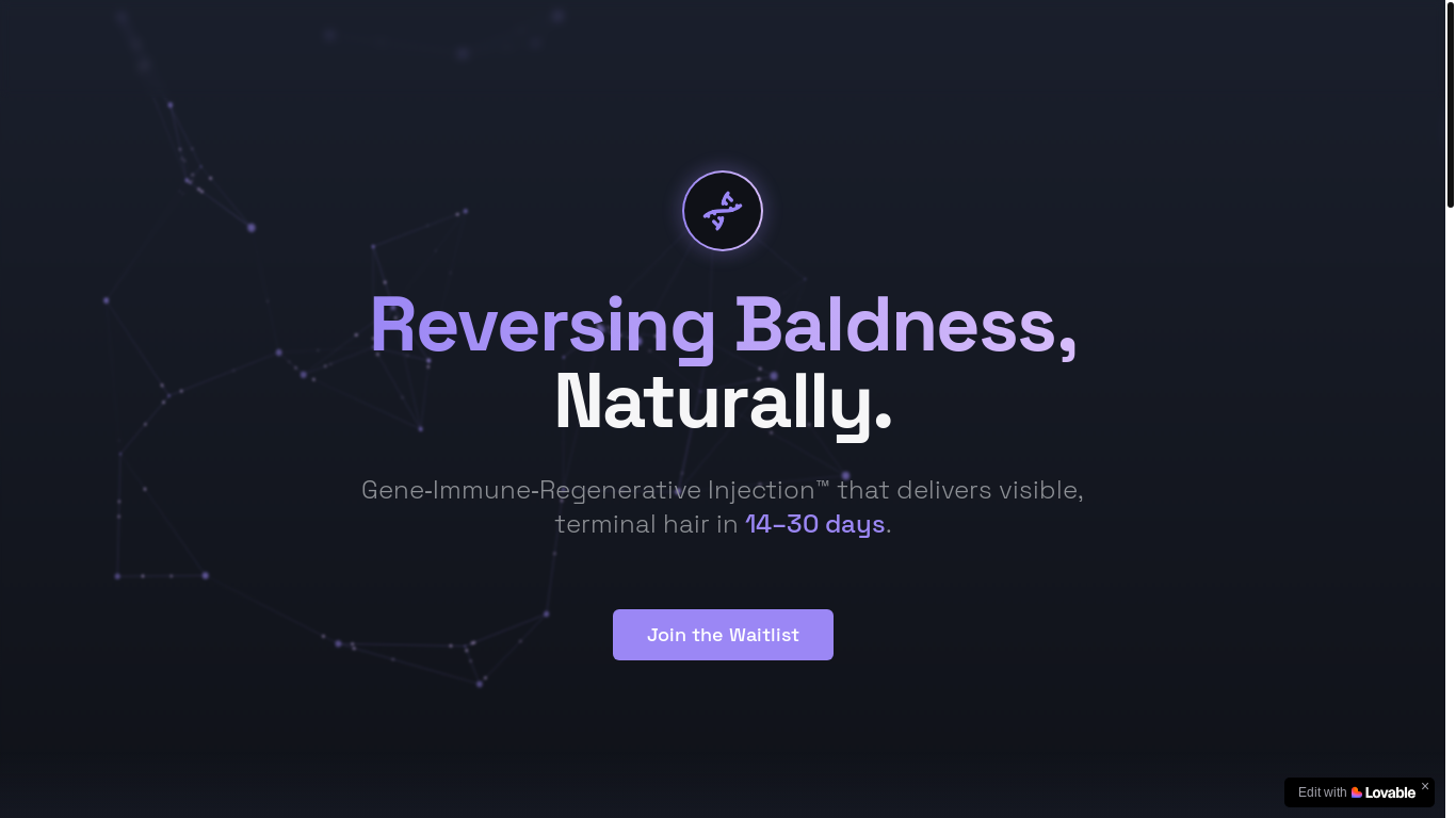 website screenshot of https://ungenome.com/