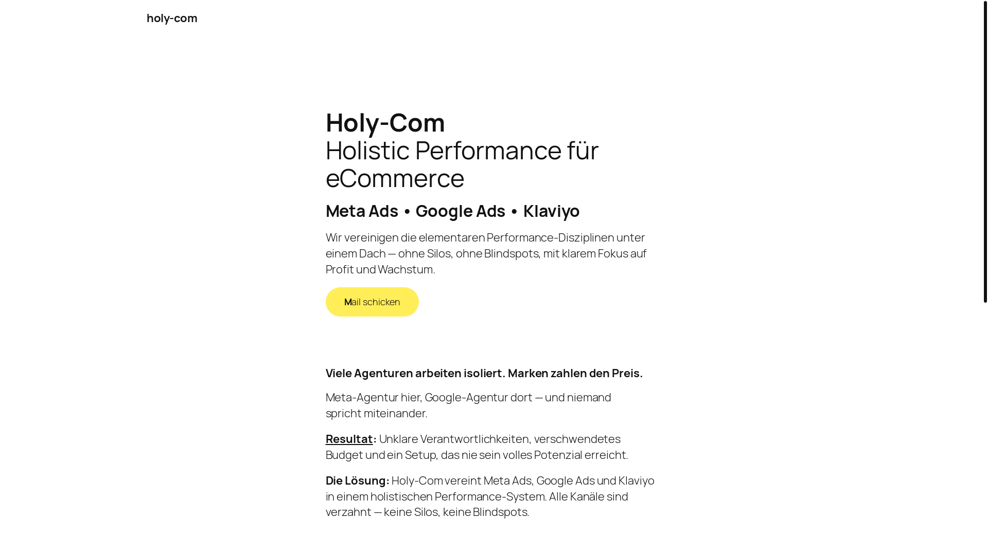 website screenshot of https://holy-com.com/