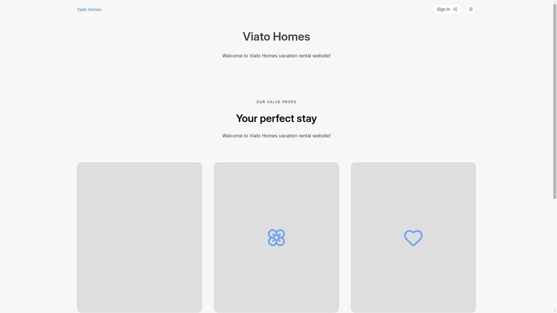 website screenshot of https://viato-homes.pages.dev/