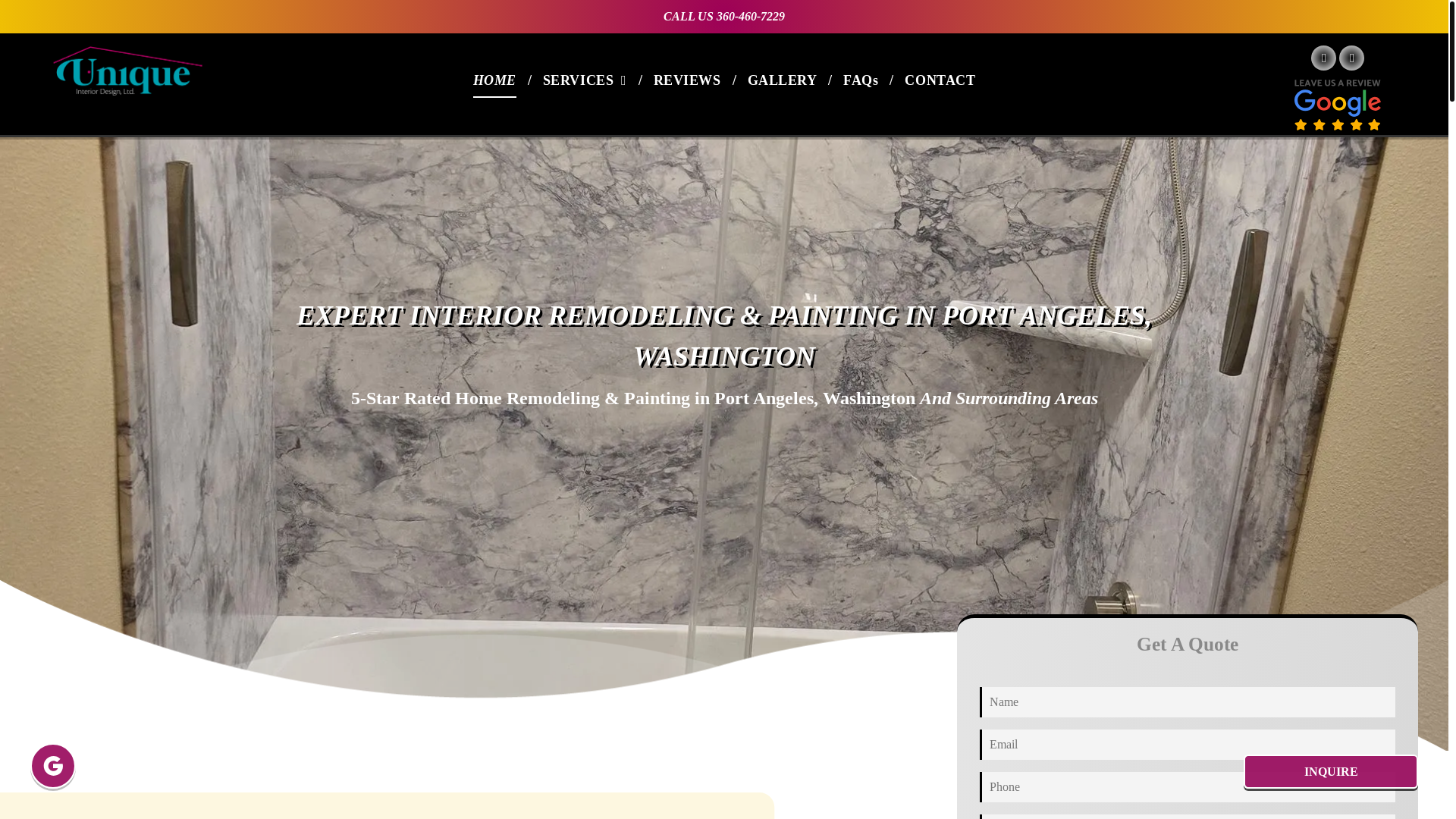 website screenshot of https://uniqueinteriordesign-ltd.com/