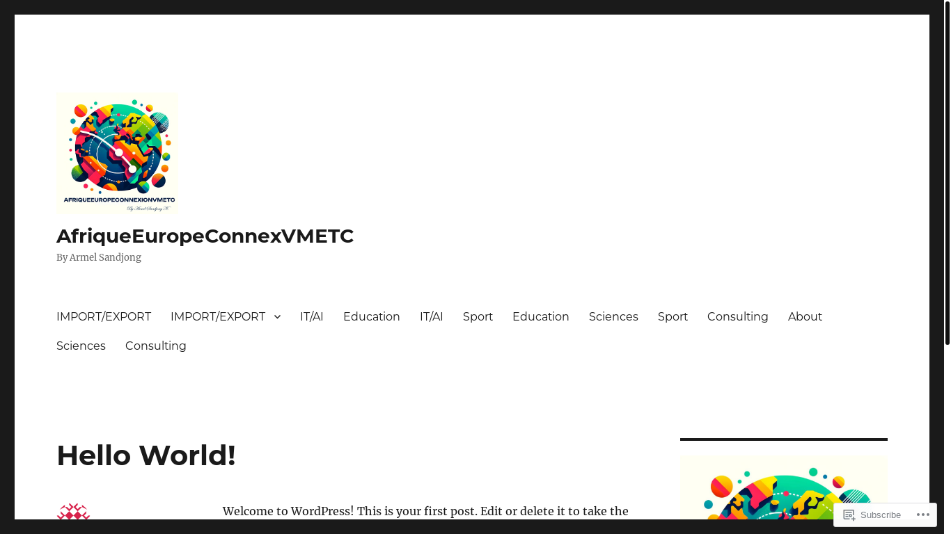 website screenshot of https://afriqueeuropeconnexionvmetc.com/