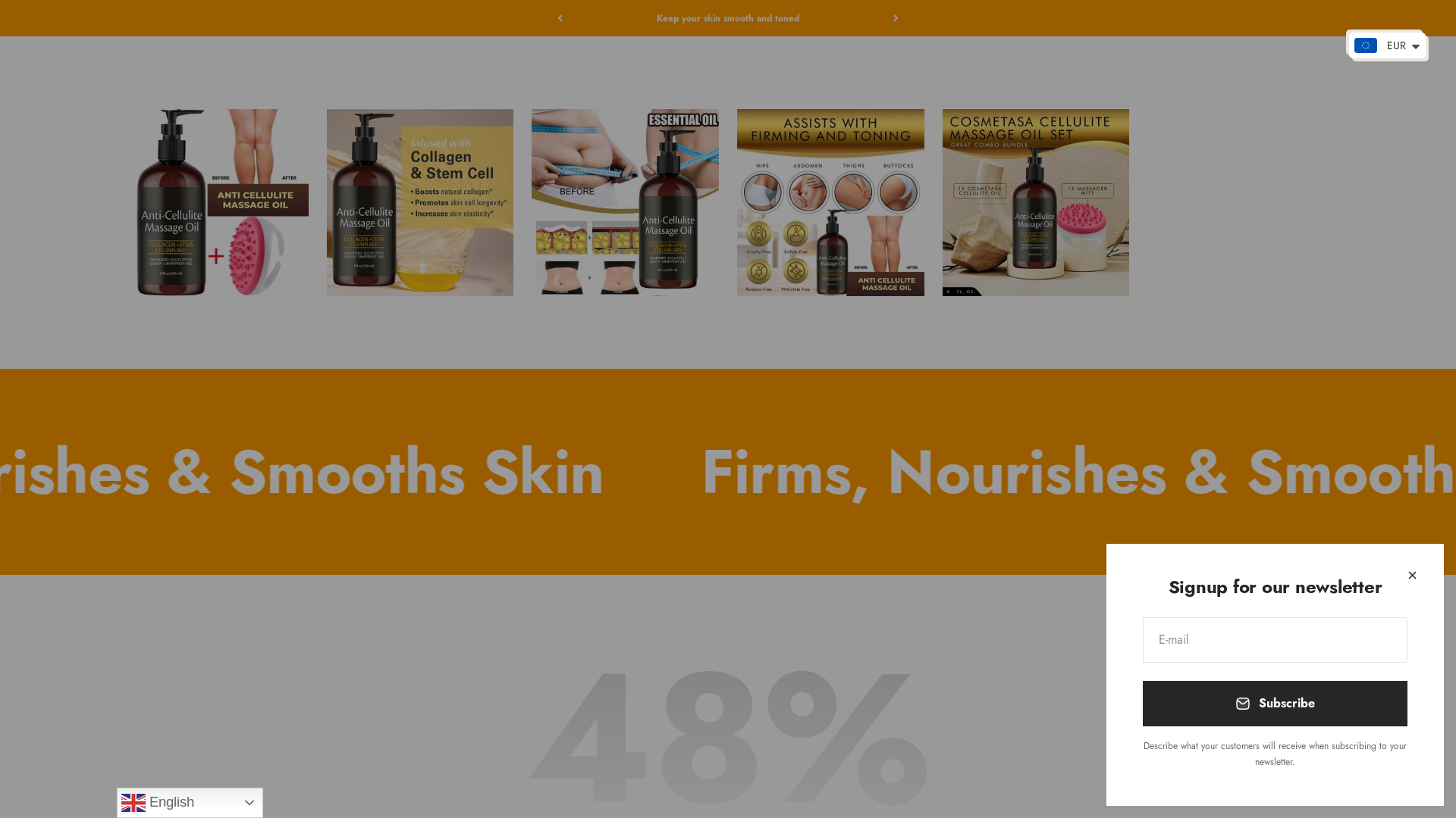 website screenshot of https://novassence.store/