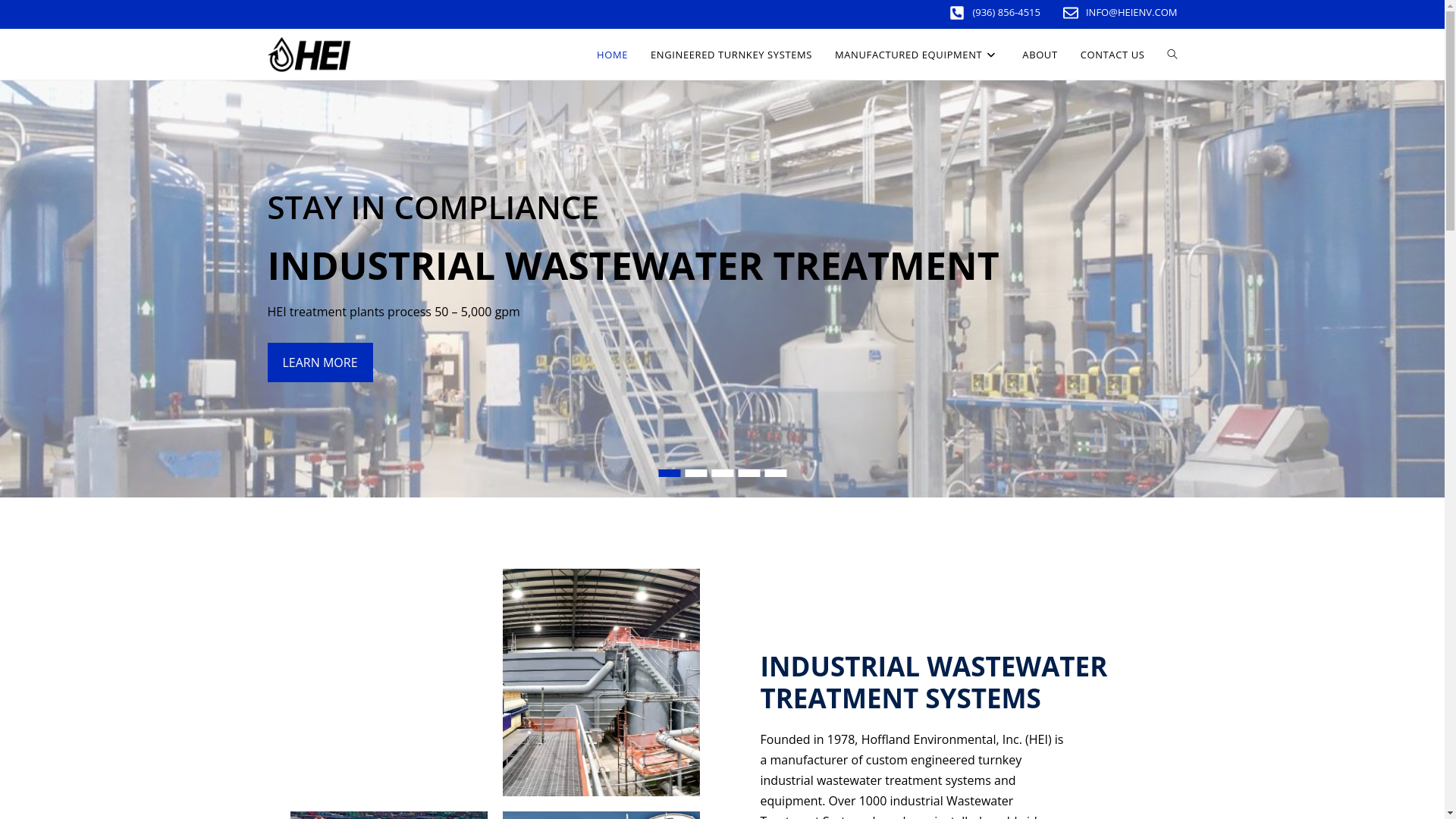 website screenshot of https://hofflandenv.com/