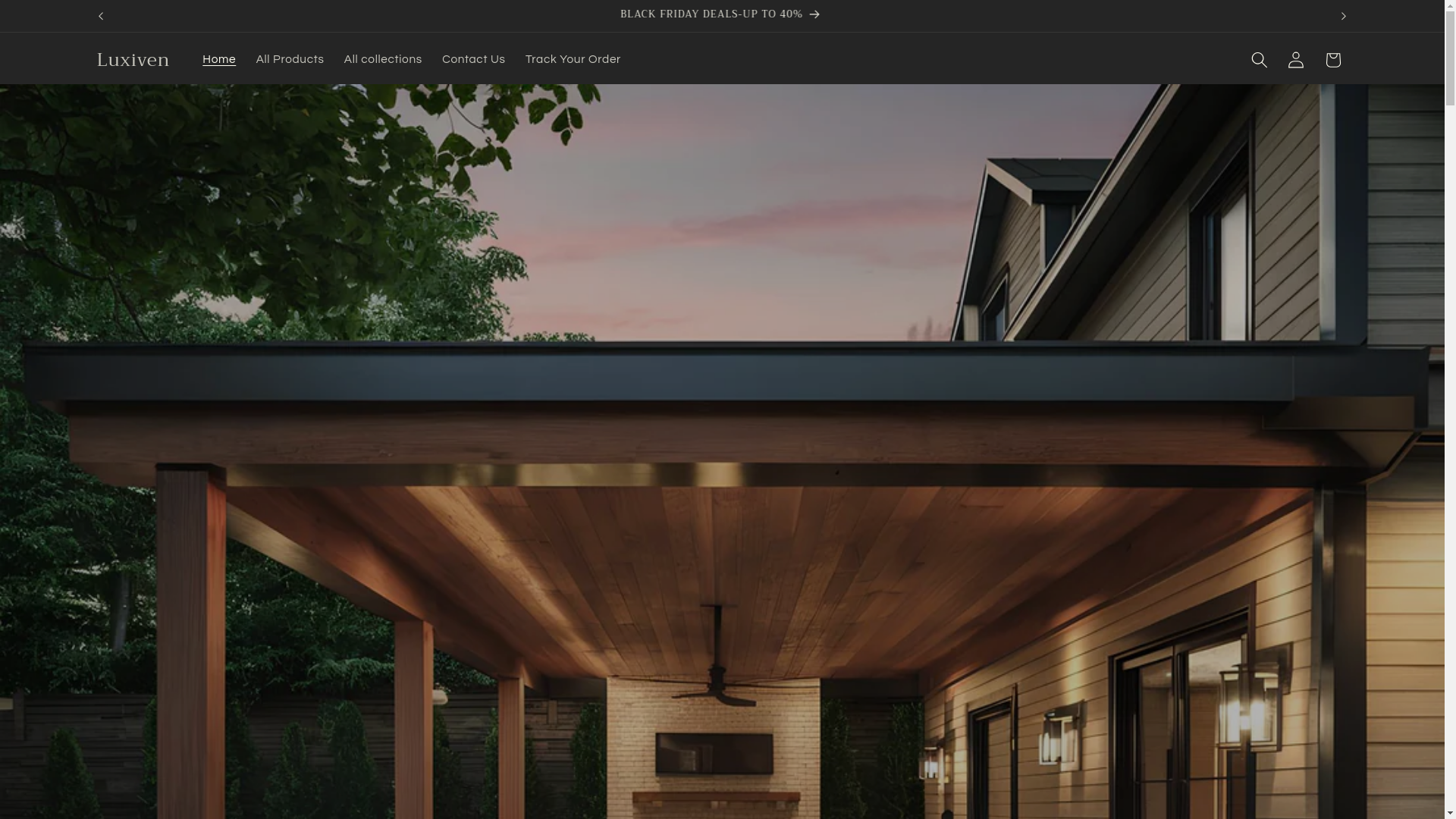 website screenshot of https://luxiven.shop/