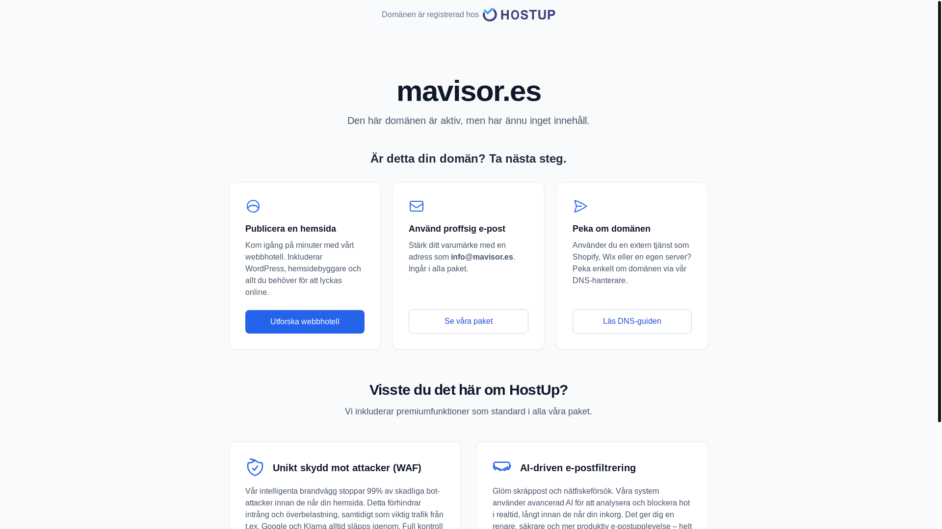 website screenshot of https://mavisor.es/