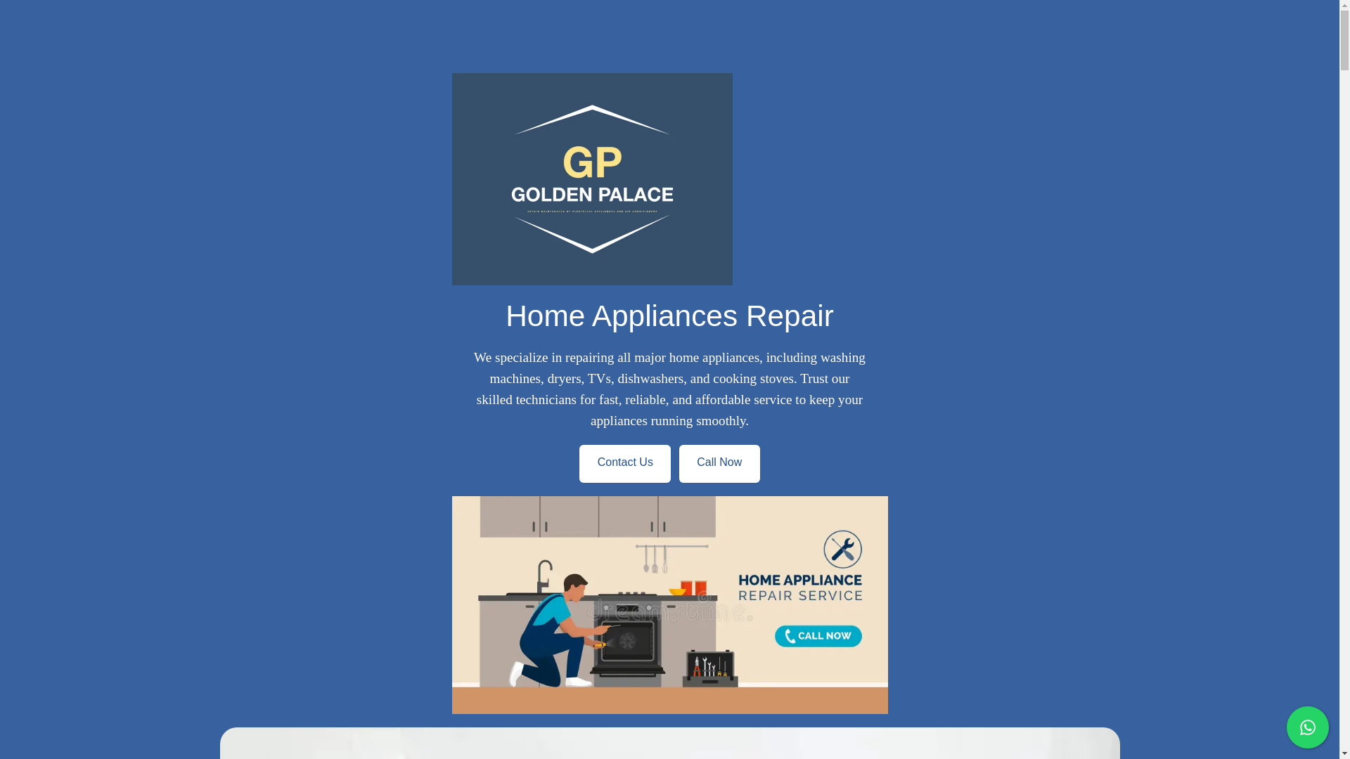 website screenshot of https://goldenpalacerepair.com/