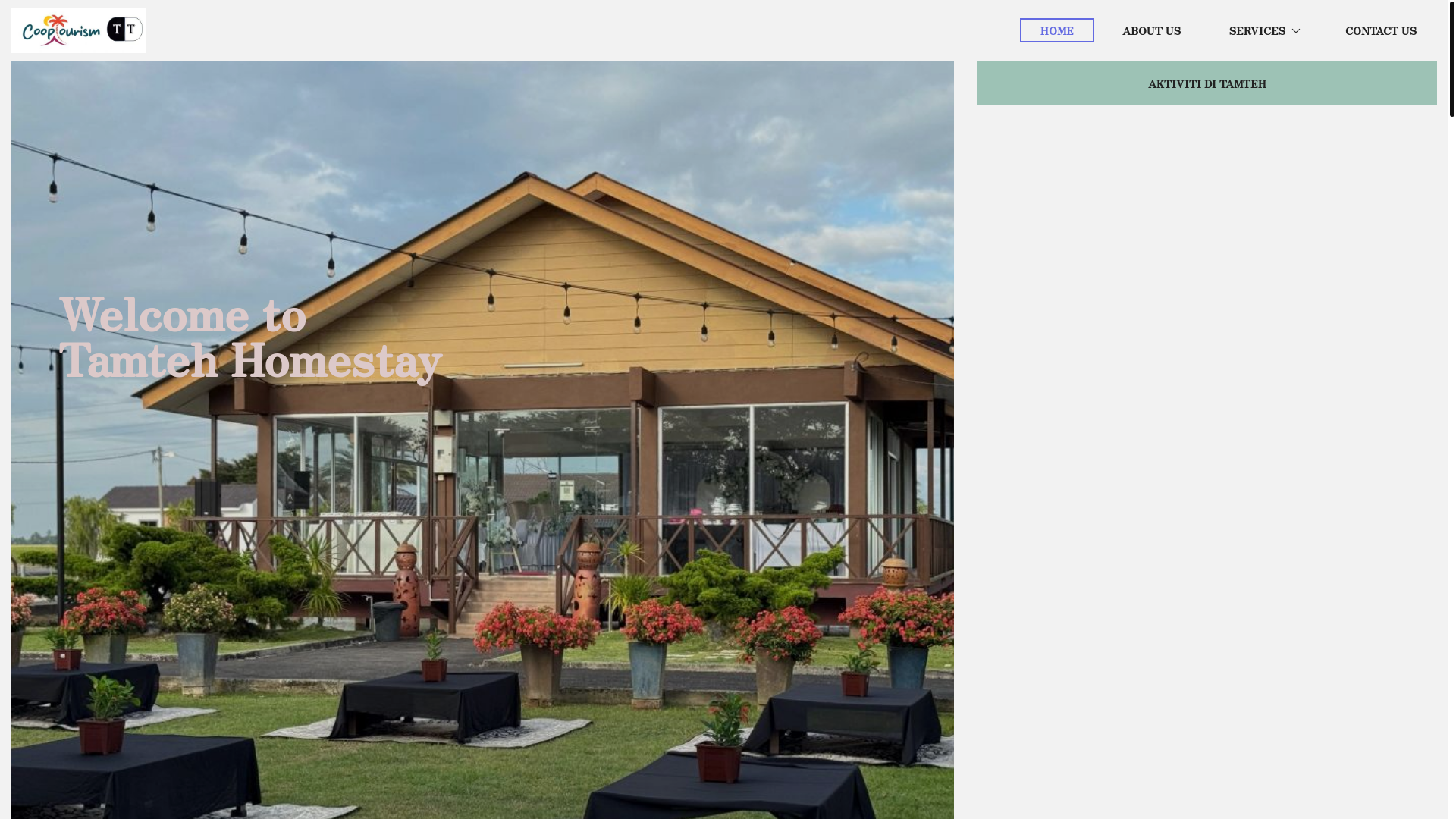 website screenshot of https://tamteh.com.my/