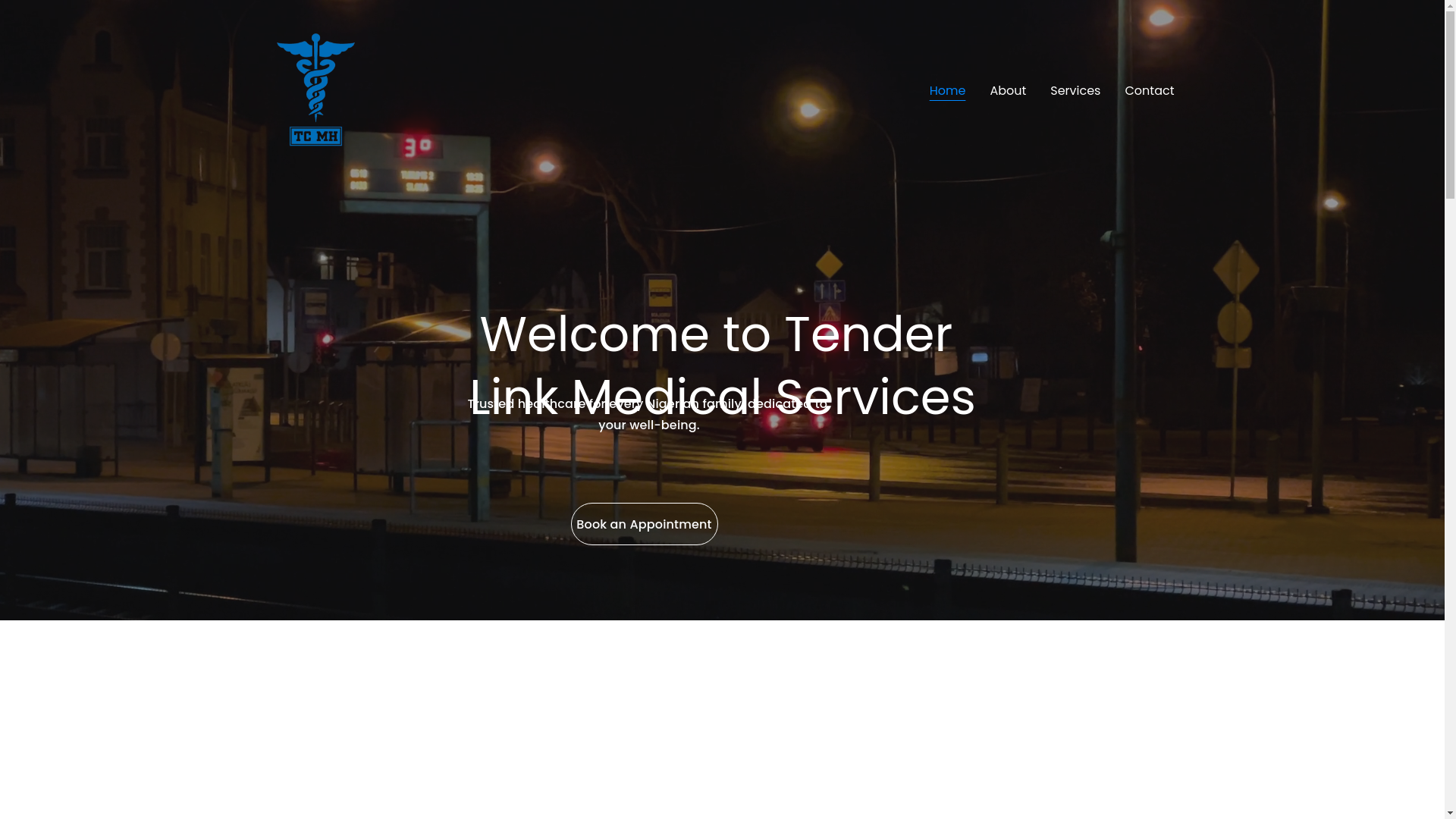 website screenshot of https://tenderlinkmedicals.com.ng/