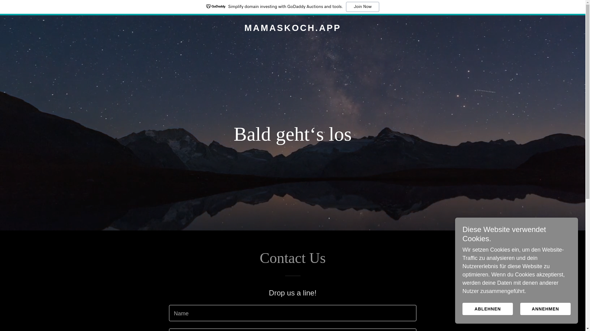website screenshot of https://mamaskoch.app/