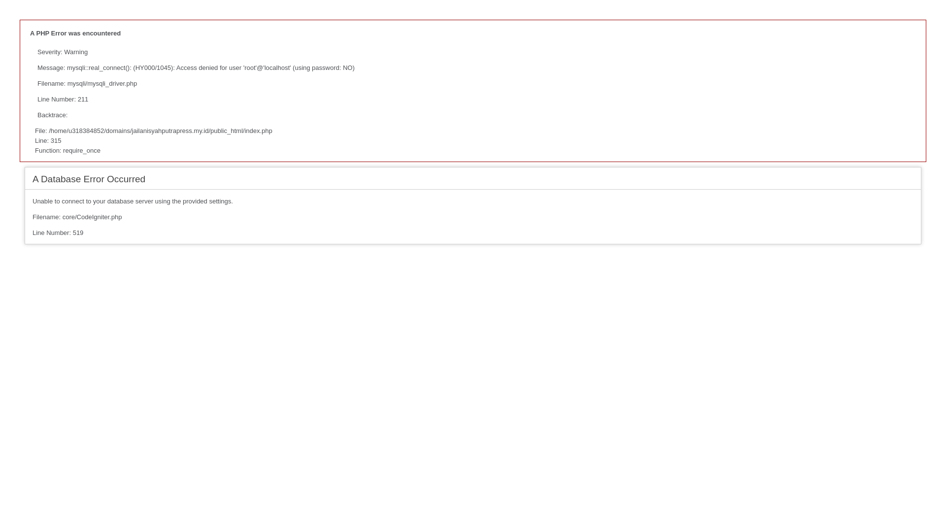 website screenshot of https://jailanisyahputrapress.my.id/
