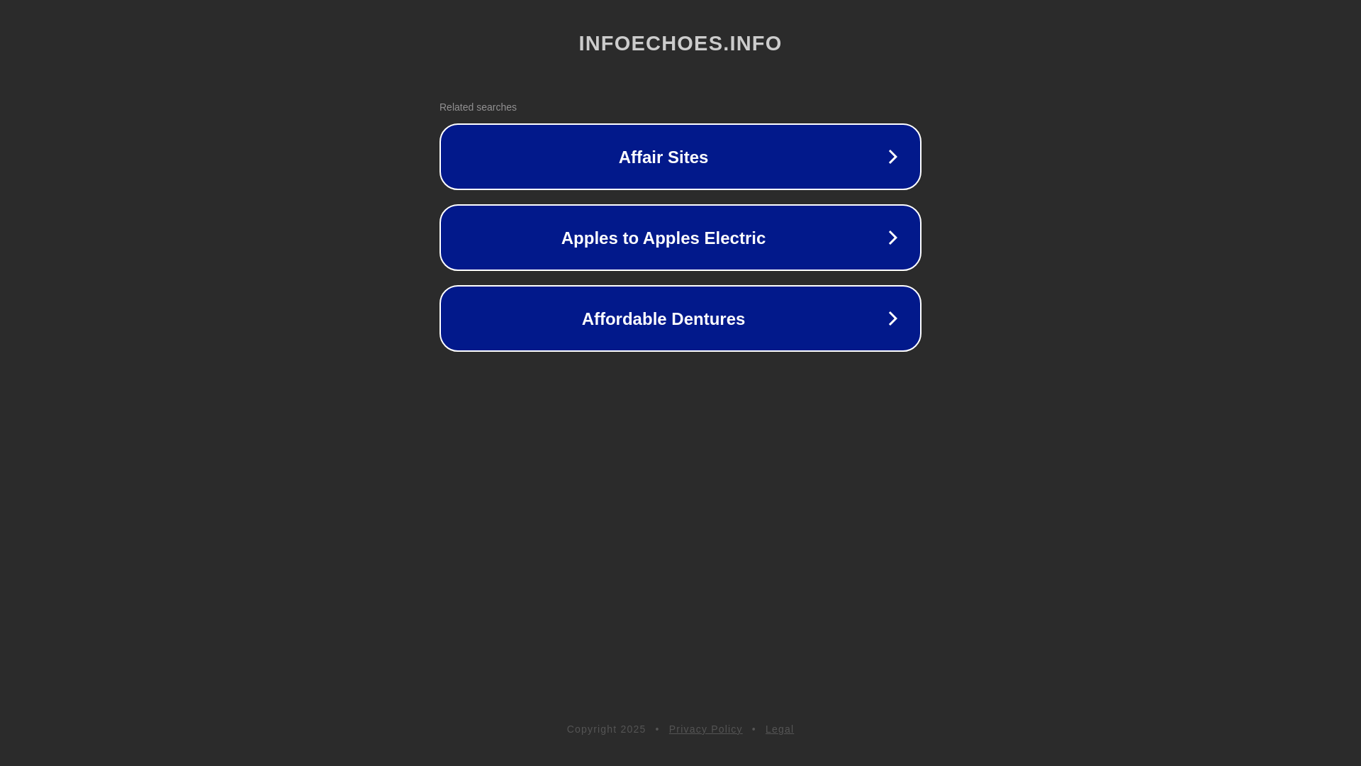 website screenshot of https://infoechoes.info/