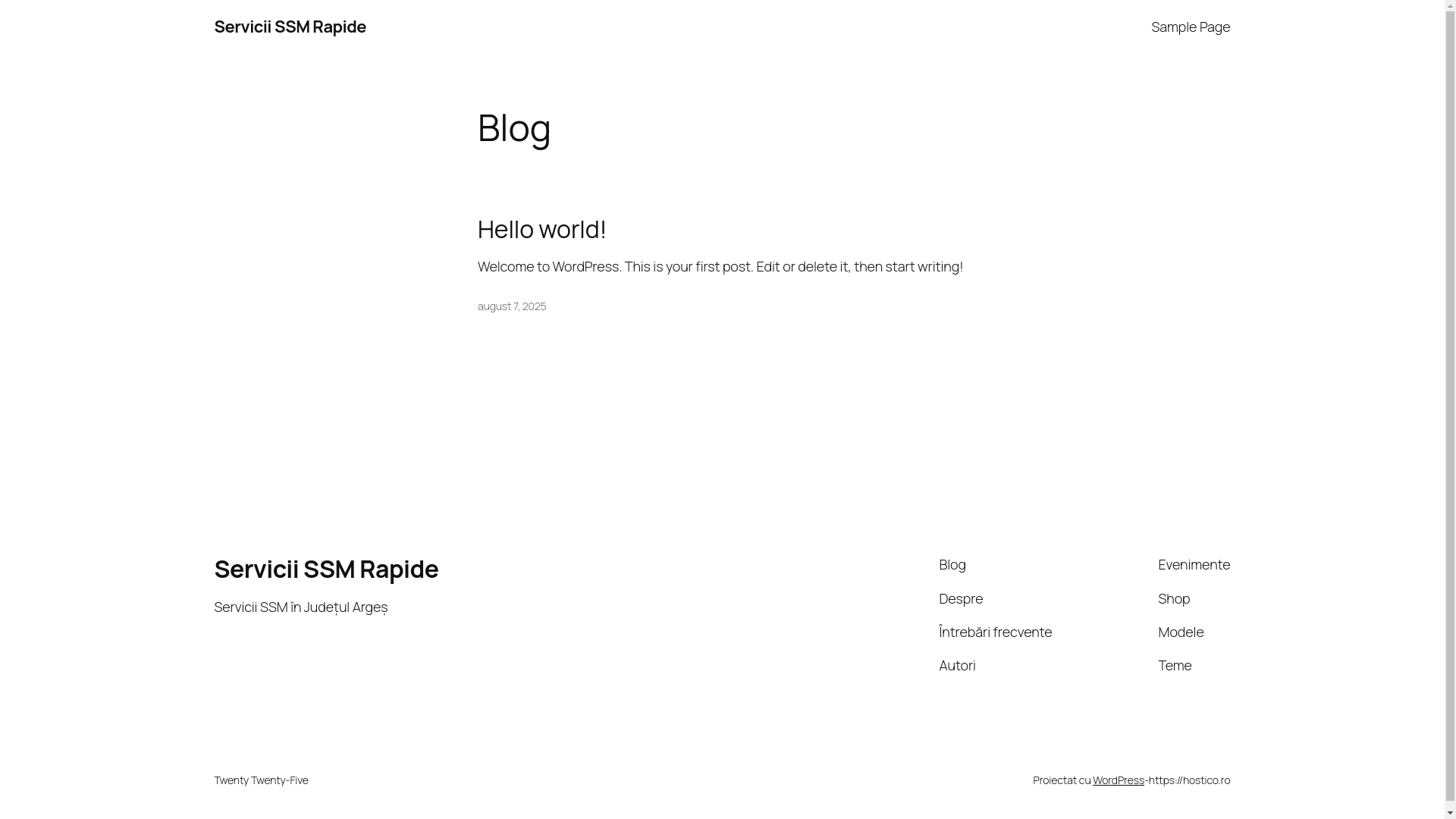 website screenshot of https://ssm-rapid.ro/