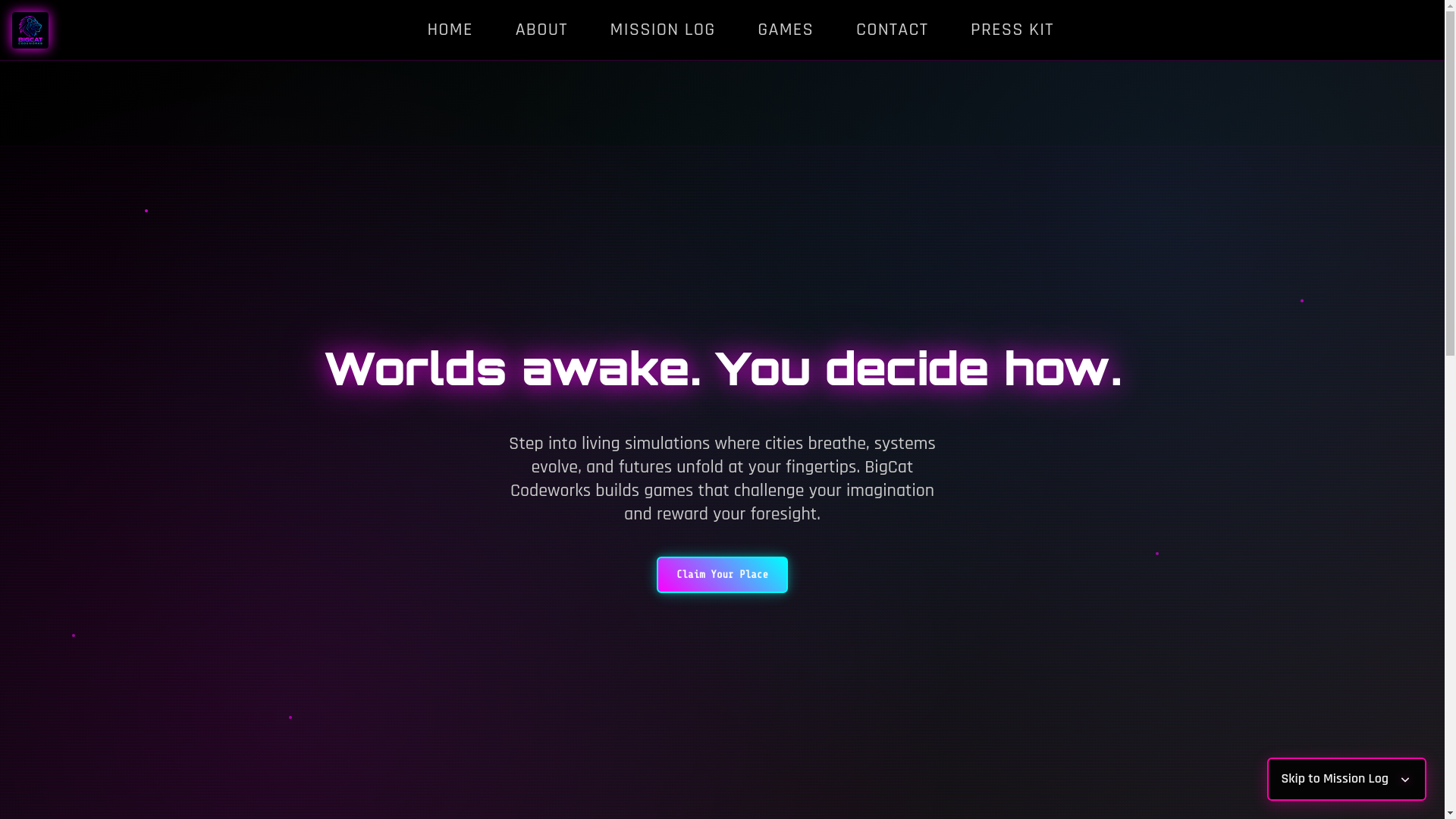 website screenshot of https://wwwbigcatcodeworks.pages.dev/