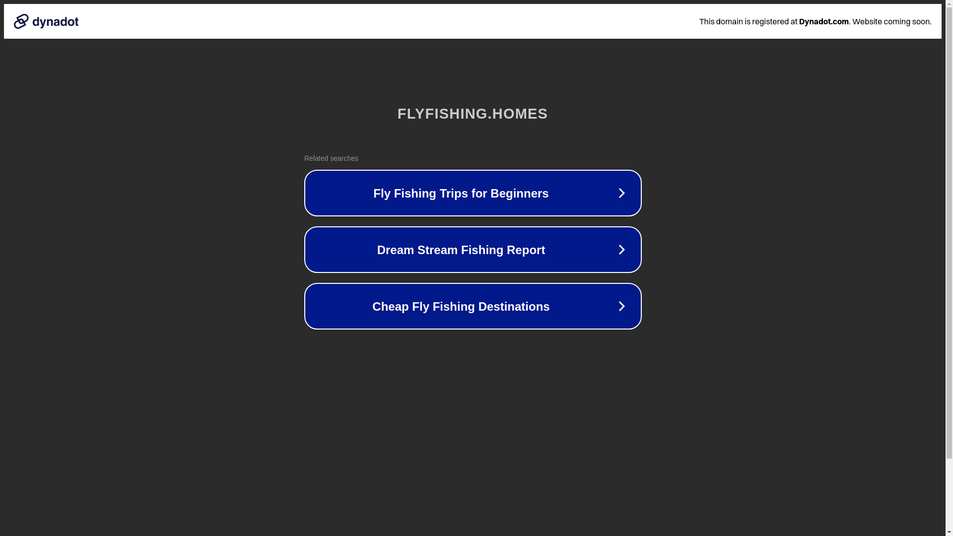 website screenshot of https://flyfishing.homes/