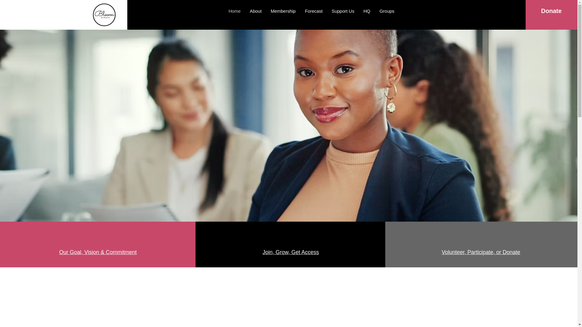 website screenshot of https://bloomcircleinc.com/