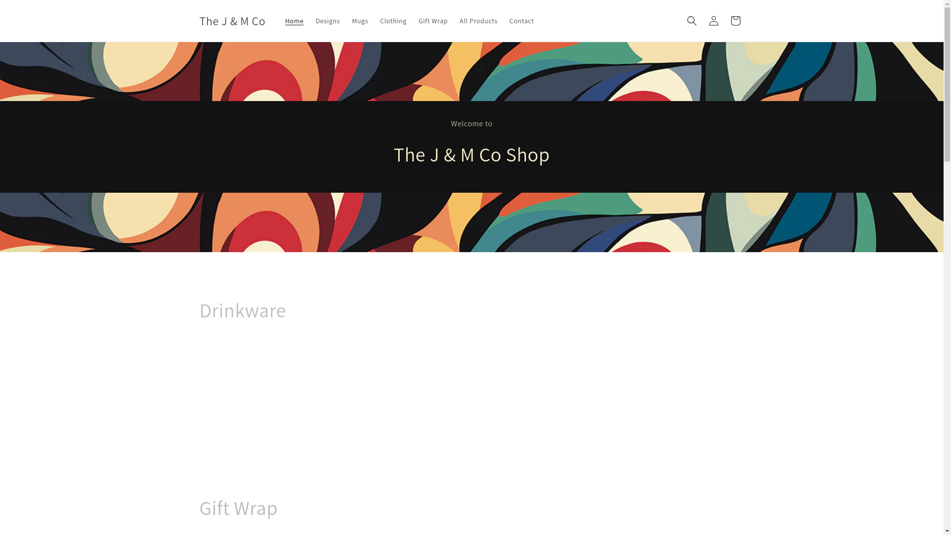 website screenshot of https://thejandmcoshop.com/