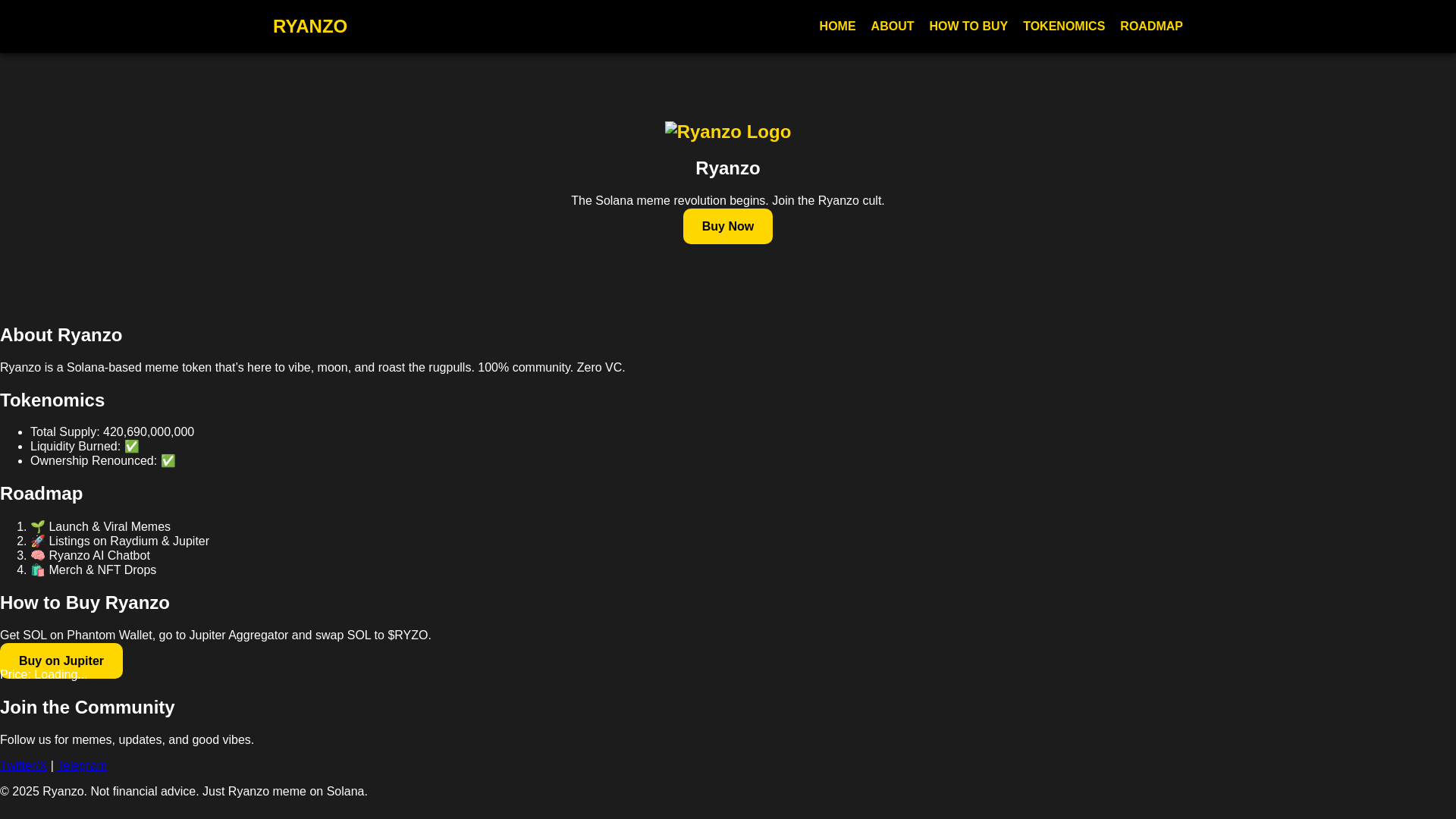 website screenshot of https://ryanzo.fun/