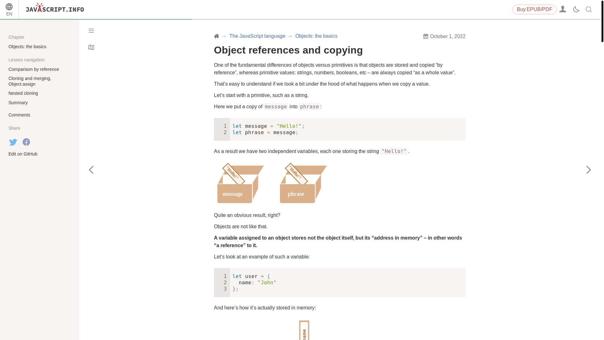 website screenshot of https://javascript.info/object-copy