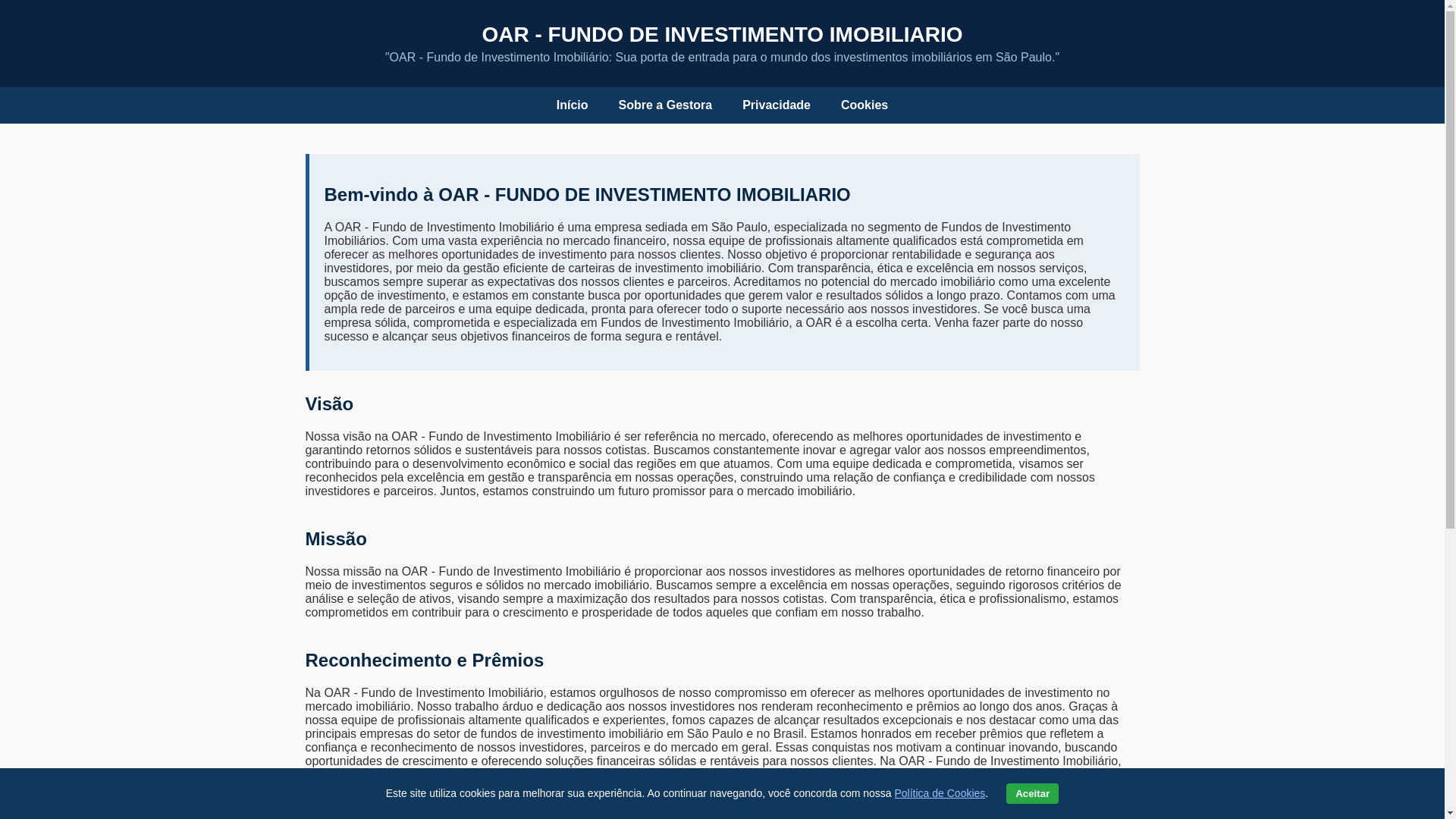website screenshot of https://portalacessoriaoarinvest.fun/
