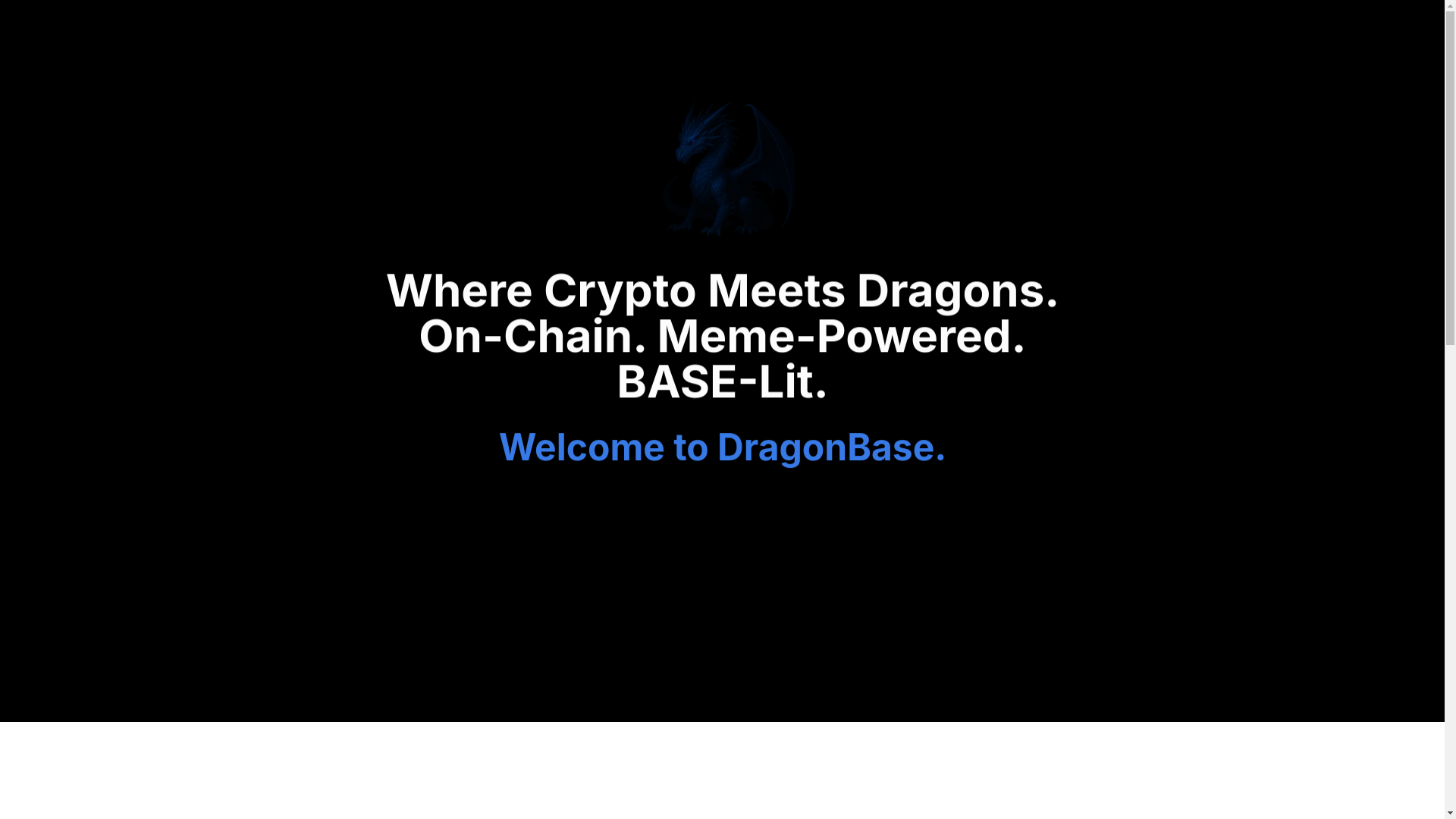 website screenshot of https://dragonbase.fun/