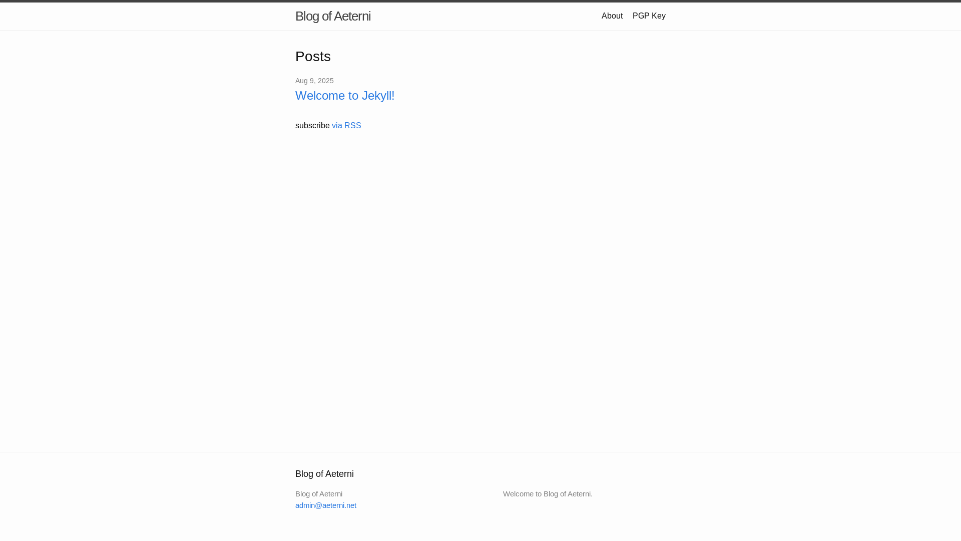 website screenshot of https://aeterniblog.pages.dev/
