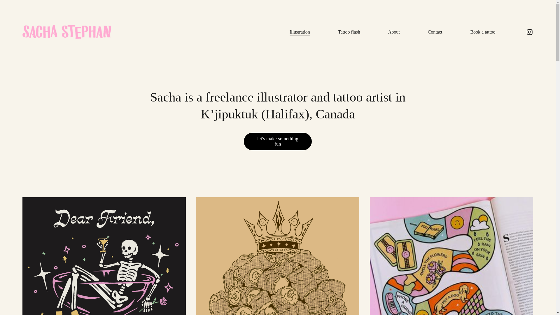 website screenshot of https://sorrysacha.com/