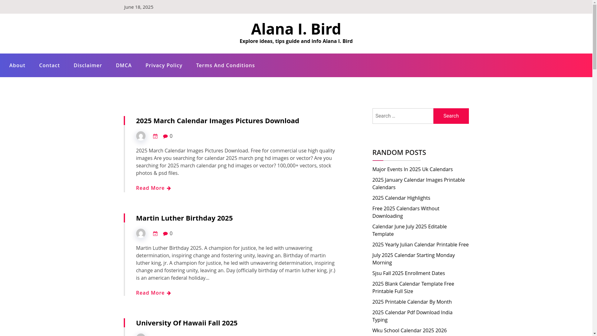 website screenshot of https://alanaibird.pages.dev/