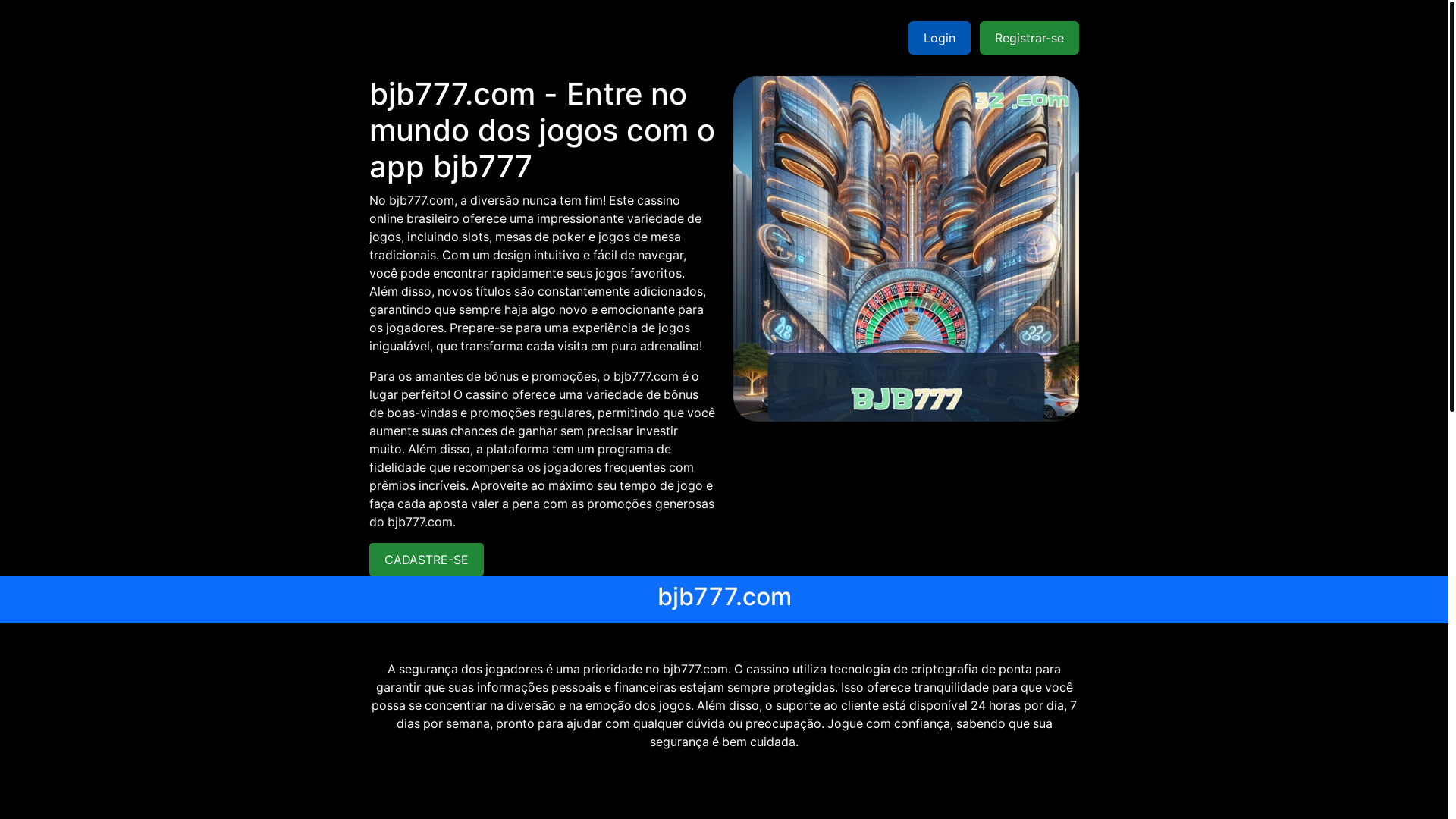 website screenshot of https://bjb777-com.com/