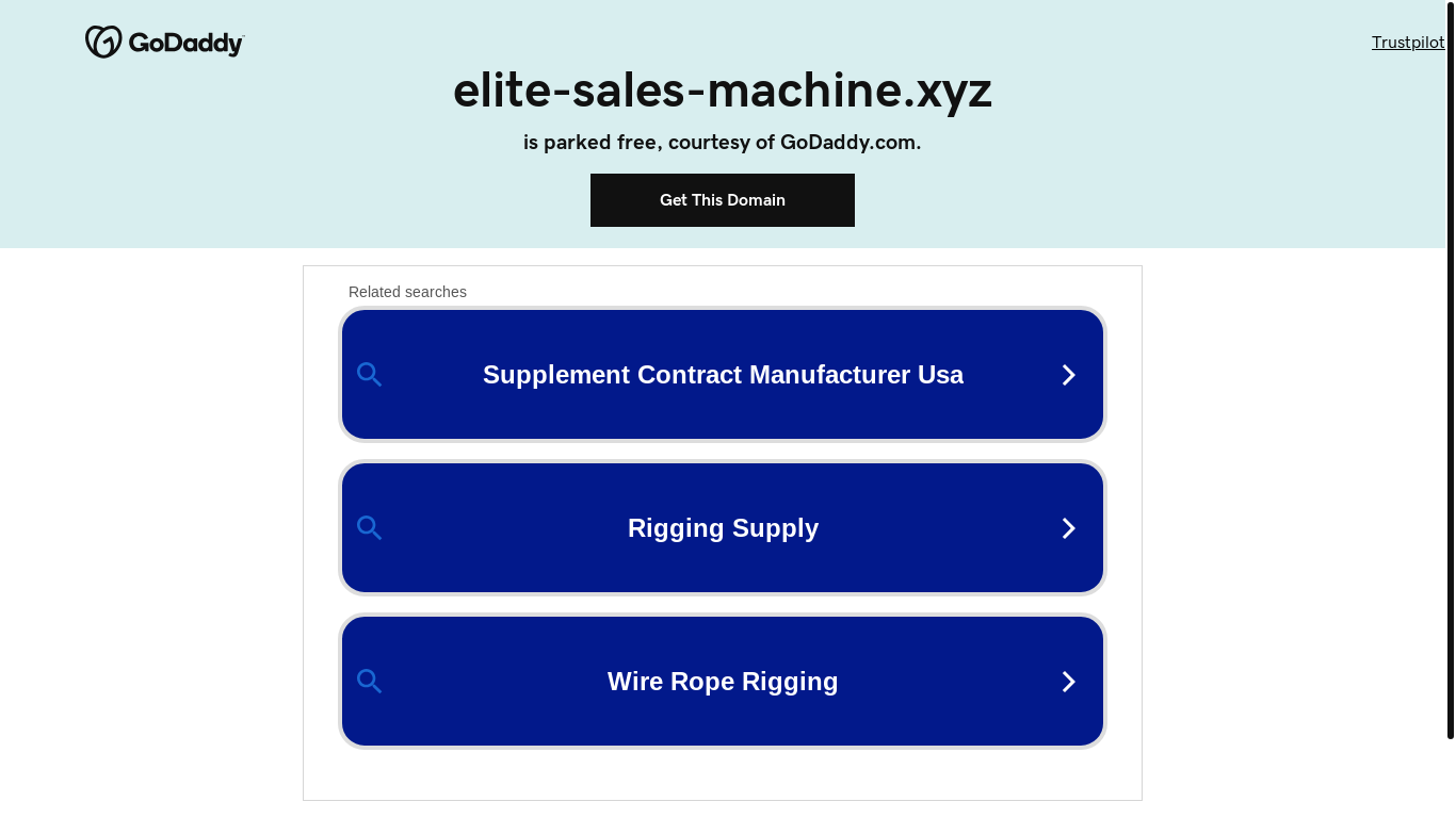 website screenshot of https://elite-sales-machine.xyz/