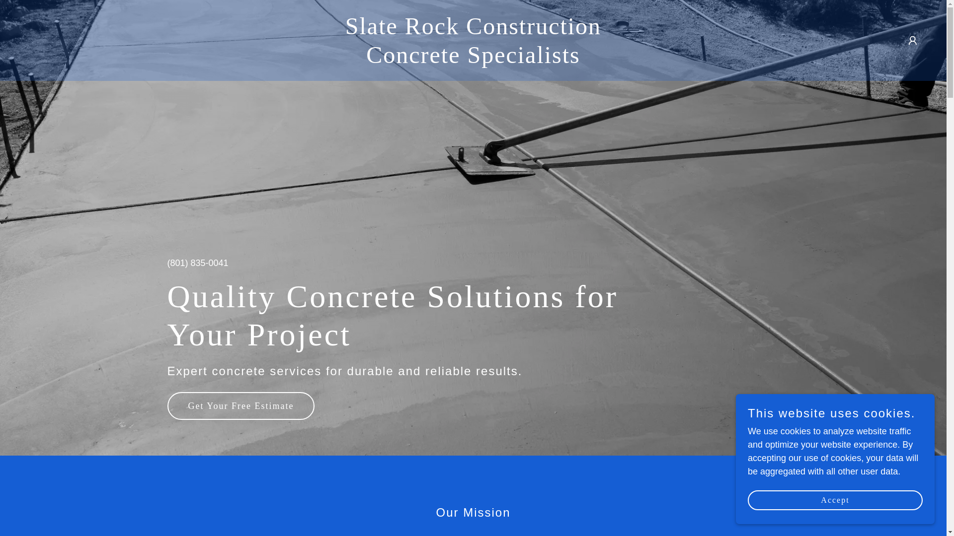 website screenshot of https://slaterockconstruct.com/