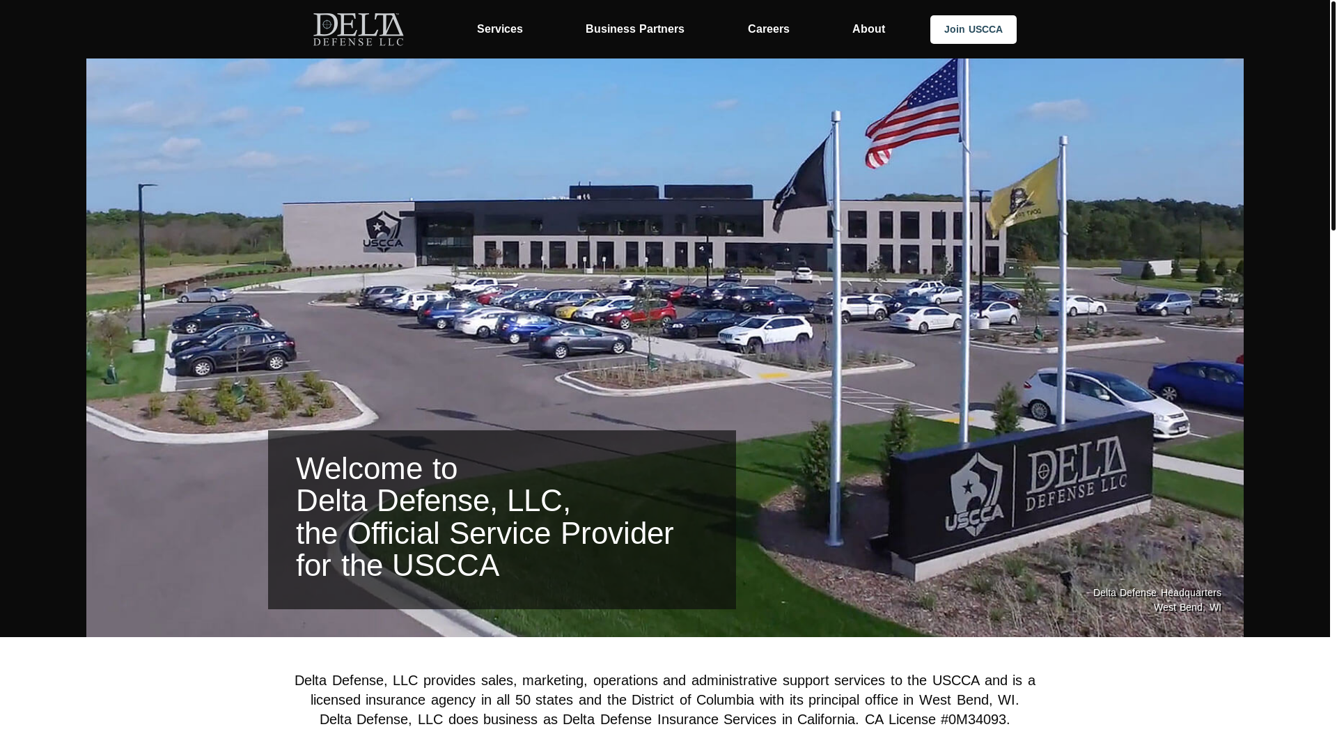 website screenshot of https://deltadefense-com.pages.dev/