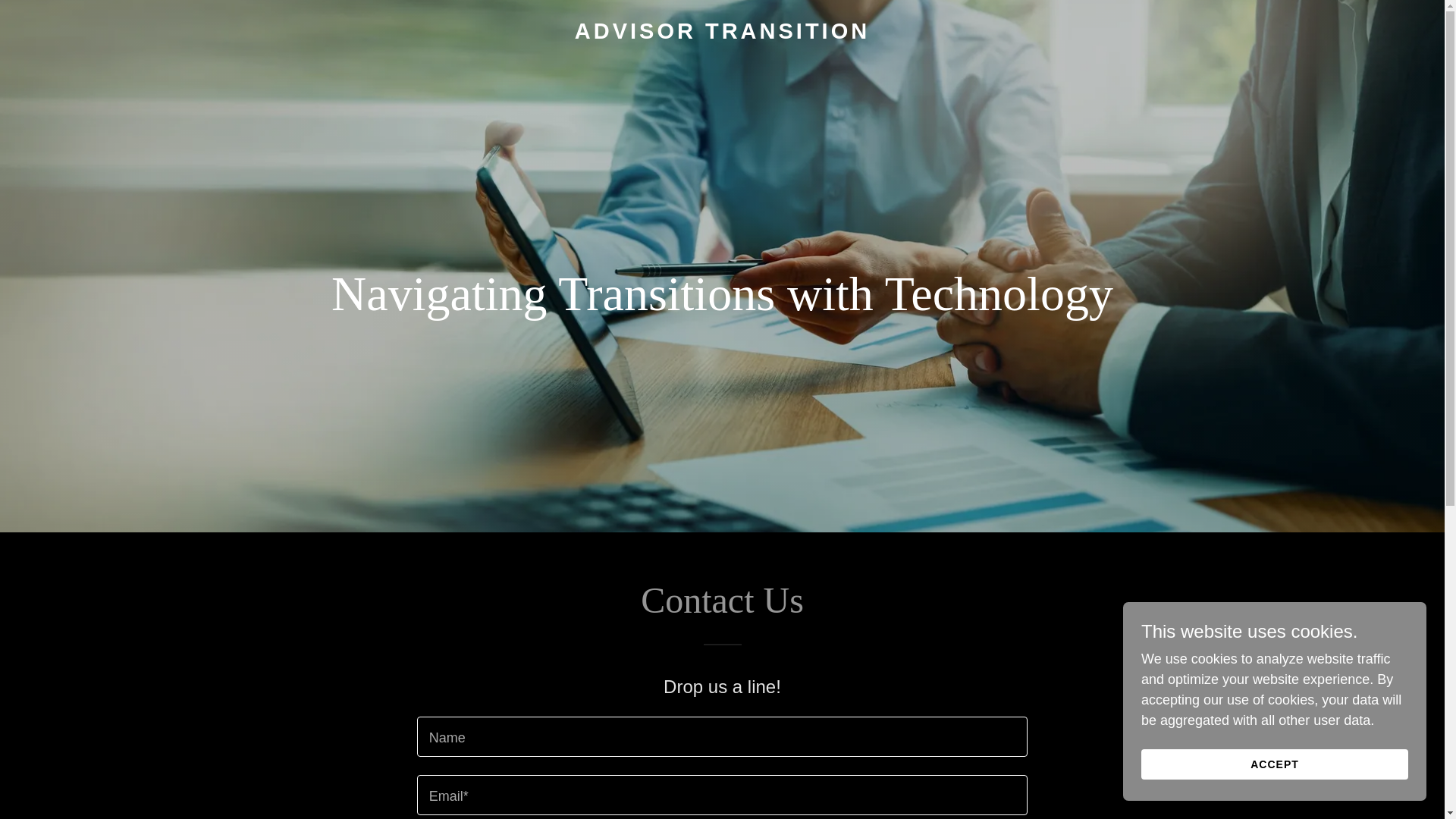website screenshot of https://advisortransition.io/