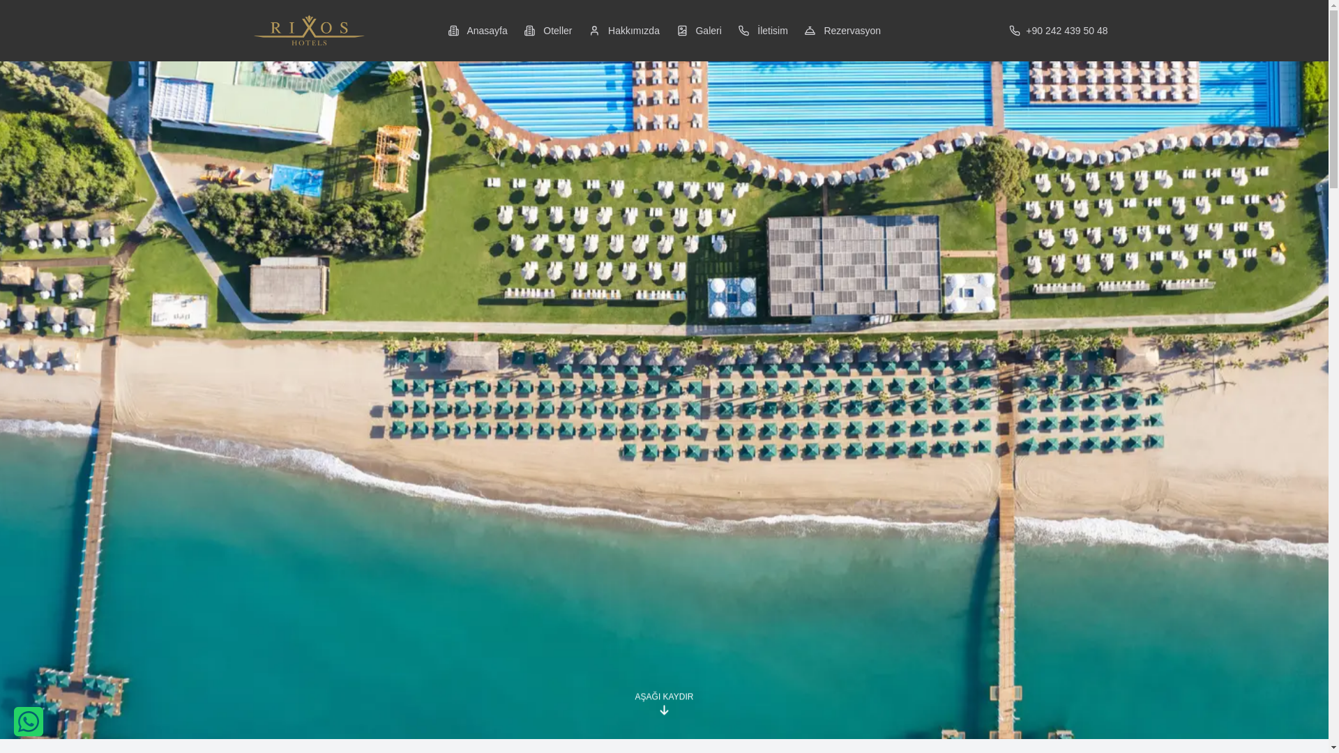 website screenshot of https://rixosbelekpremium.com/