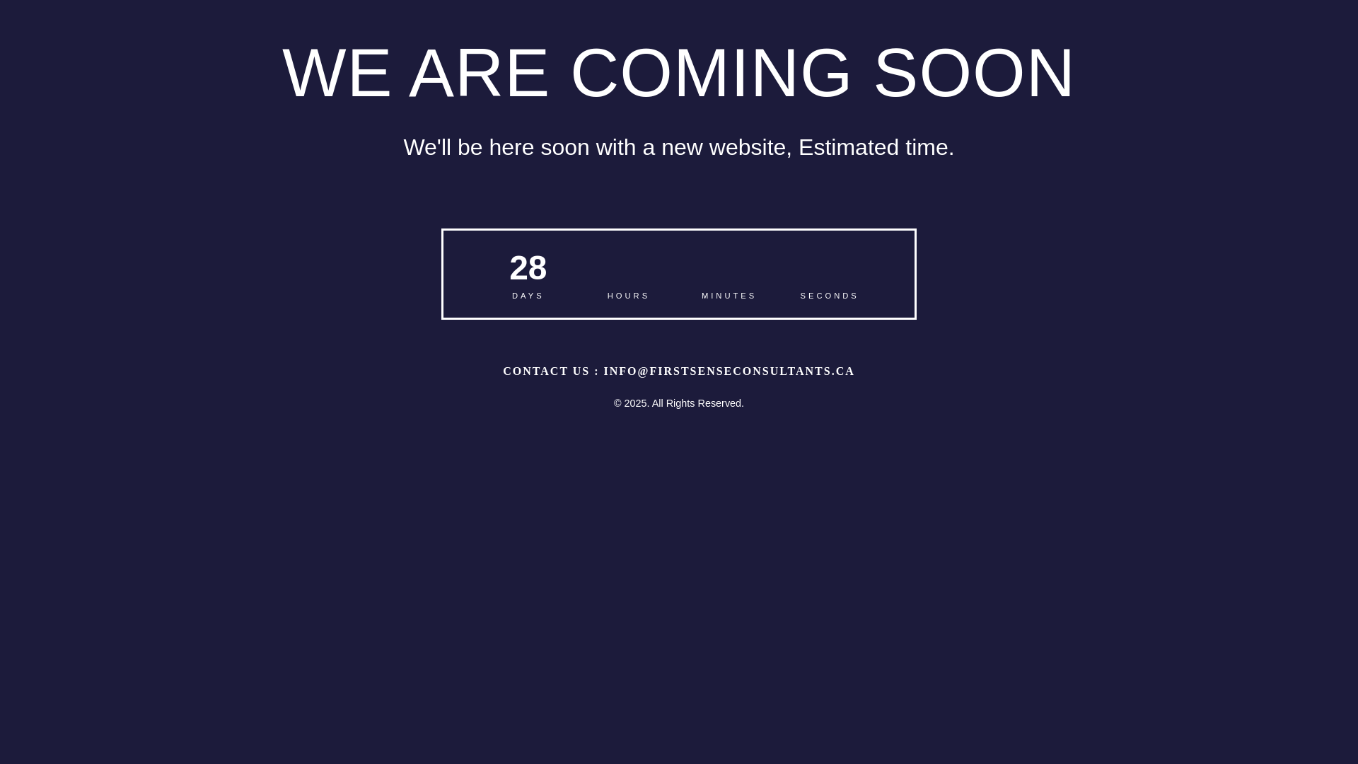 website screenshot of https://firstsenseconsultants.ca/