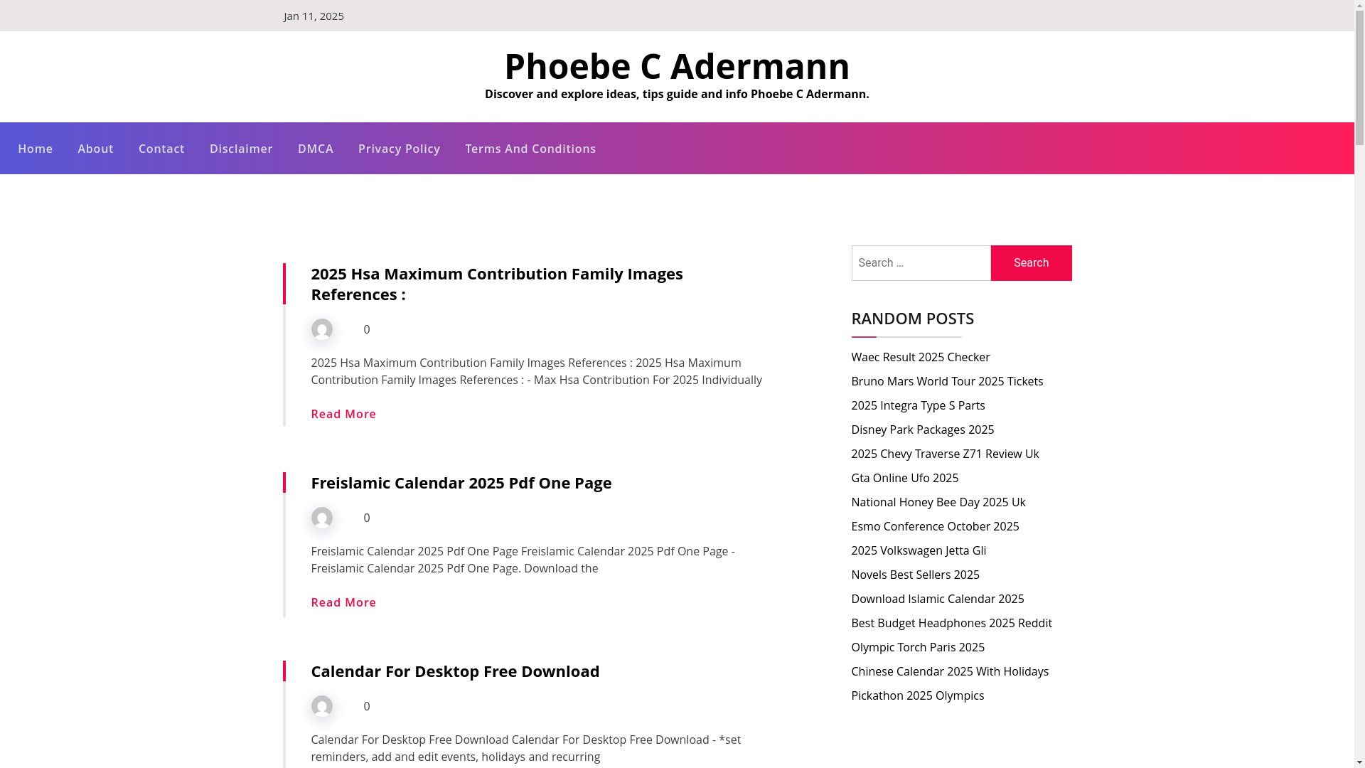 website screenshot of https://phoebecadermann.pages.dev/