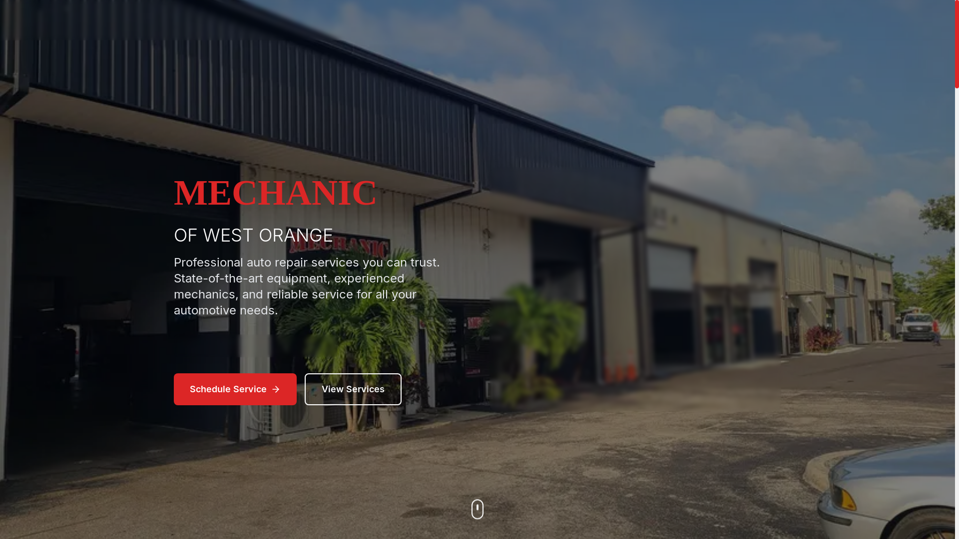 website screenshot of https://mechanicworange.com/