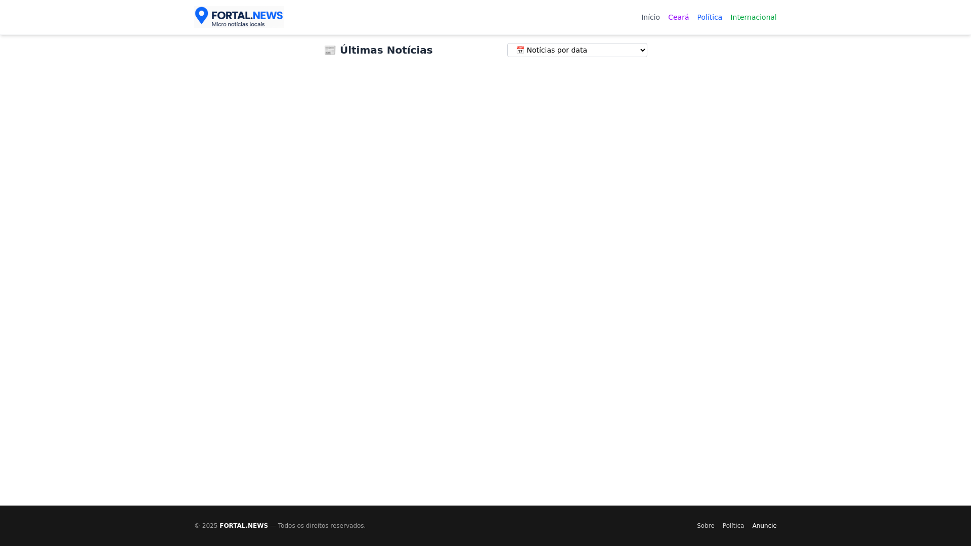 website screenshot of https://fortal-news.pages.dev/
