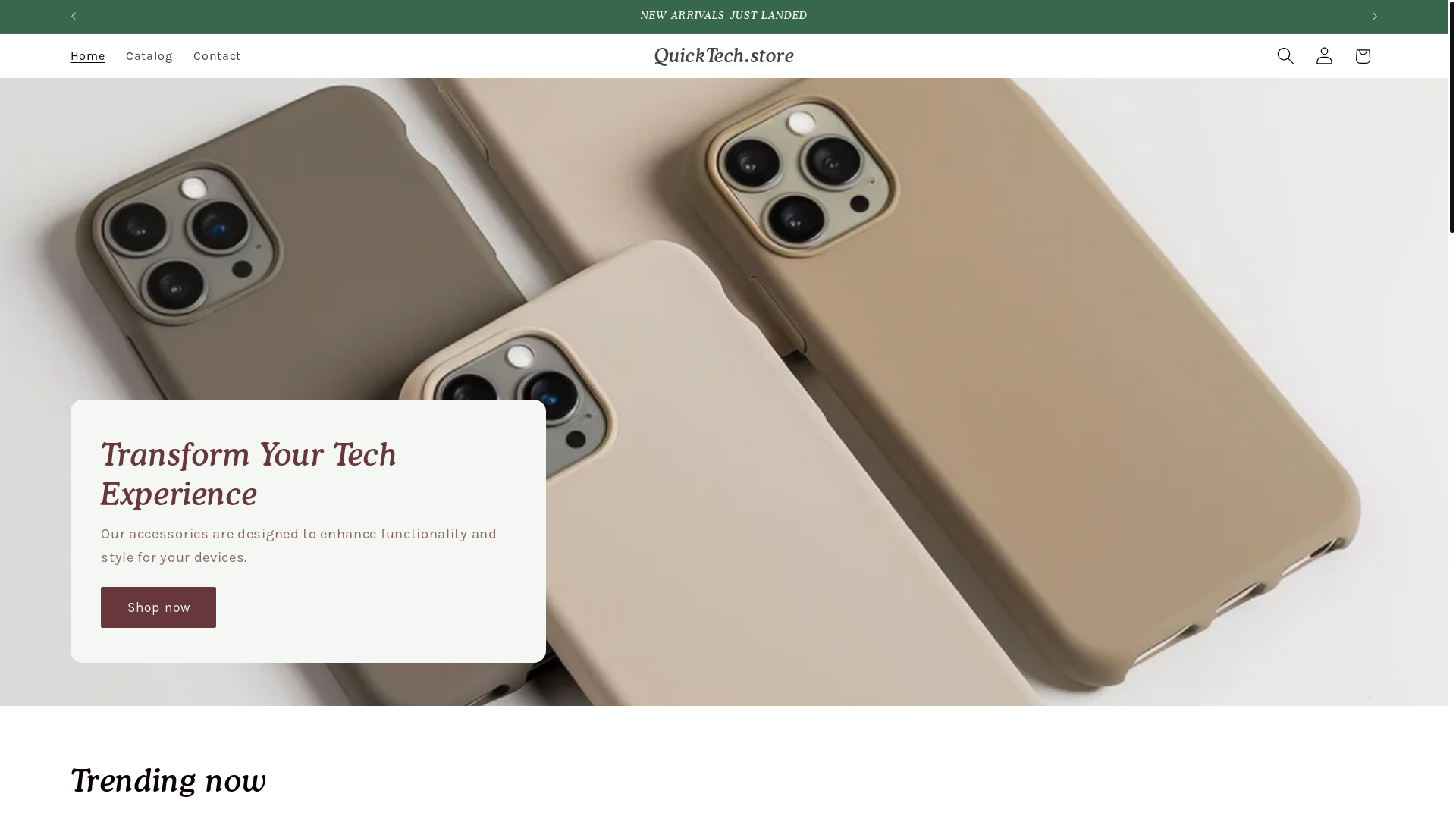 website screenshot of https://toptechnow.shop/
