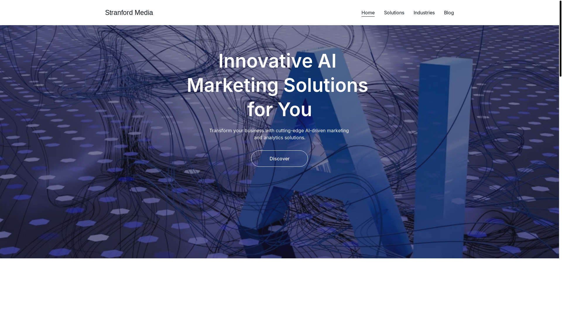 website screenshot of https://stranfordmedia.io/