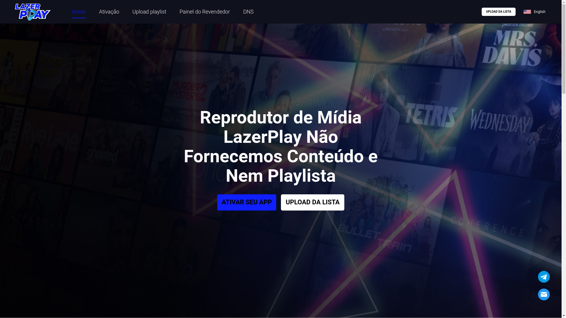 website screenshot of https://lazerplay.io/
