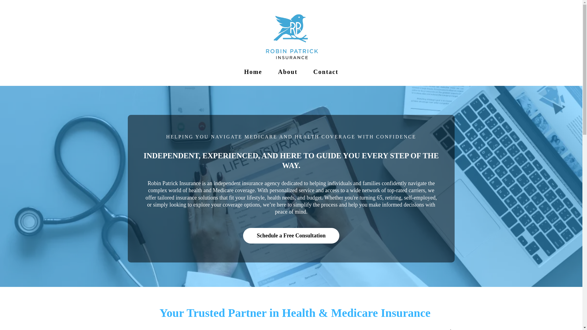 website screenshot of https://robinpatrickinsurance.info/