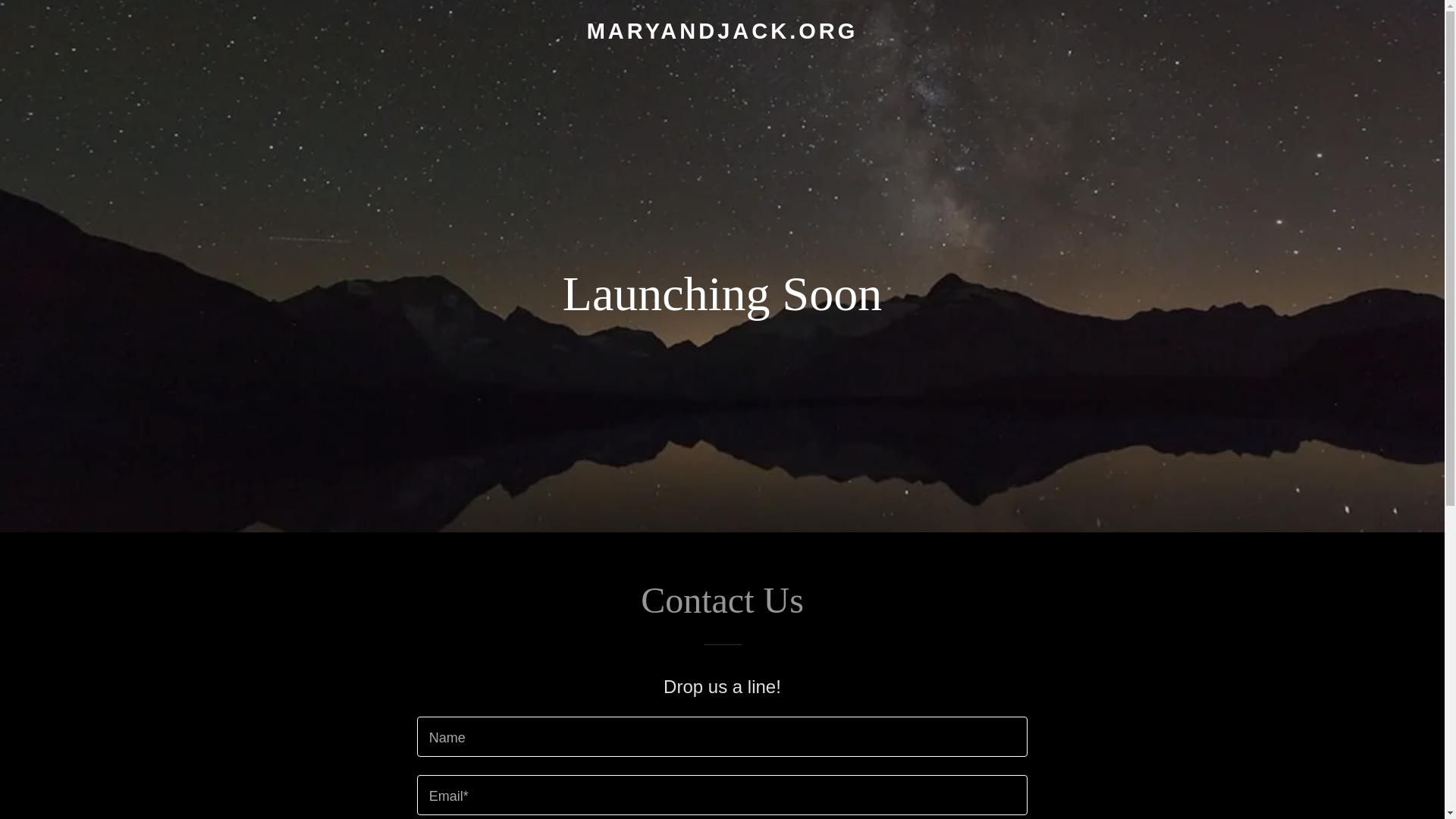 website screenshot of https://maryandjack.org/