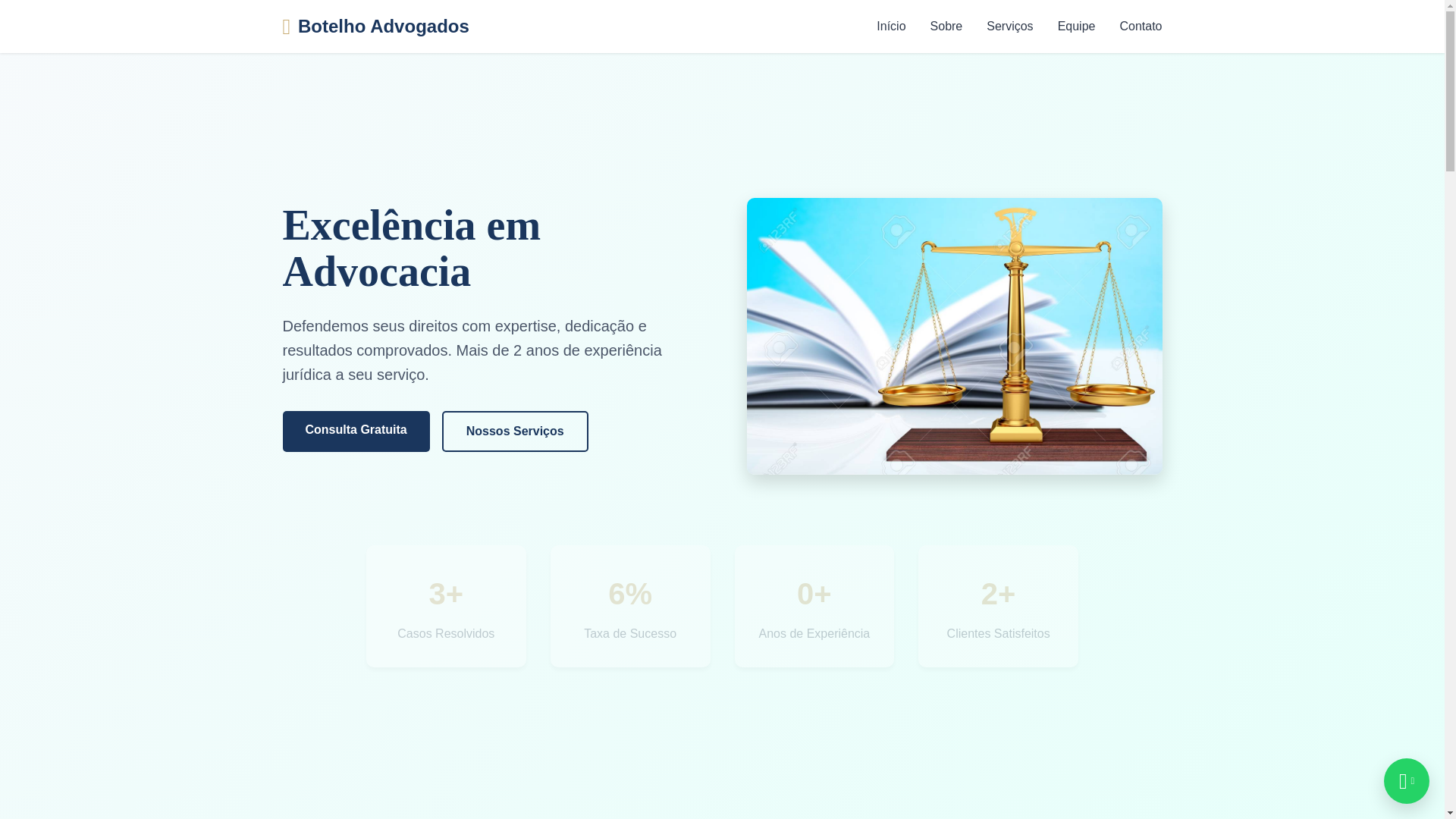 website screenshot of https://botelhoadvocacia.site/