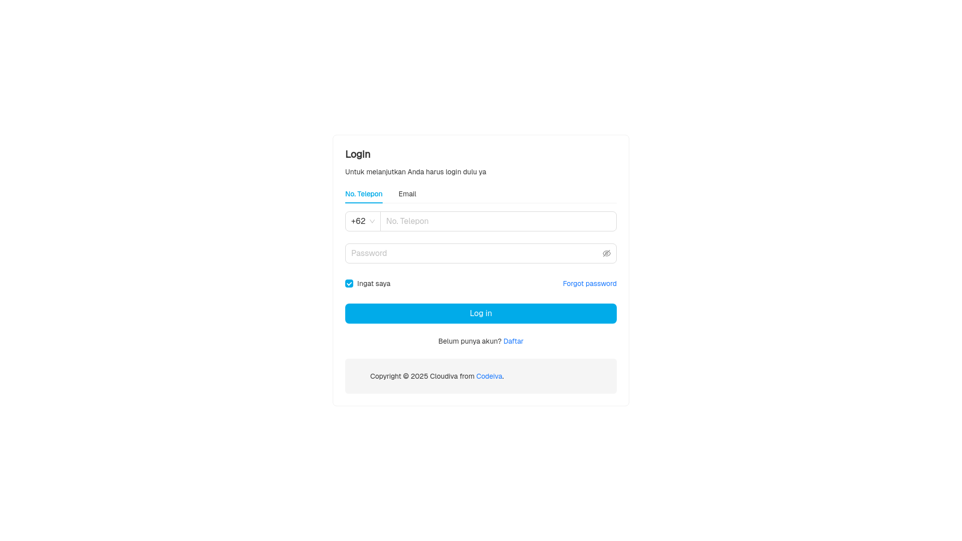 website screenshot of https://cloudiva-app.pages.dev/