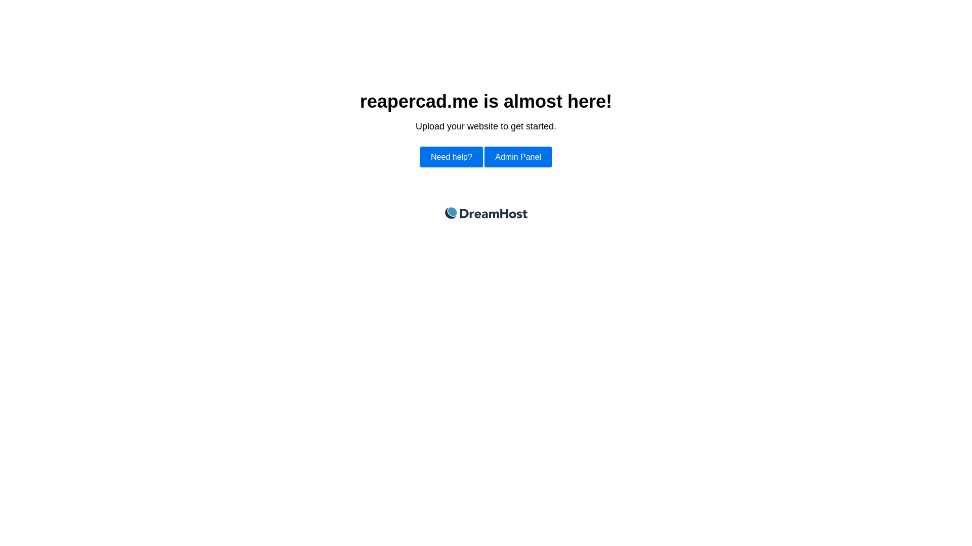 website screenshot of https://reapercad.me/